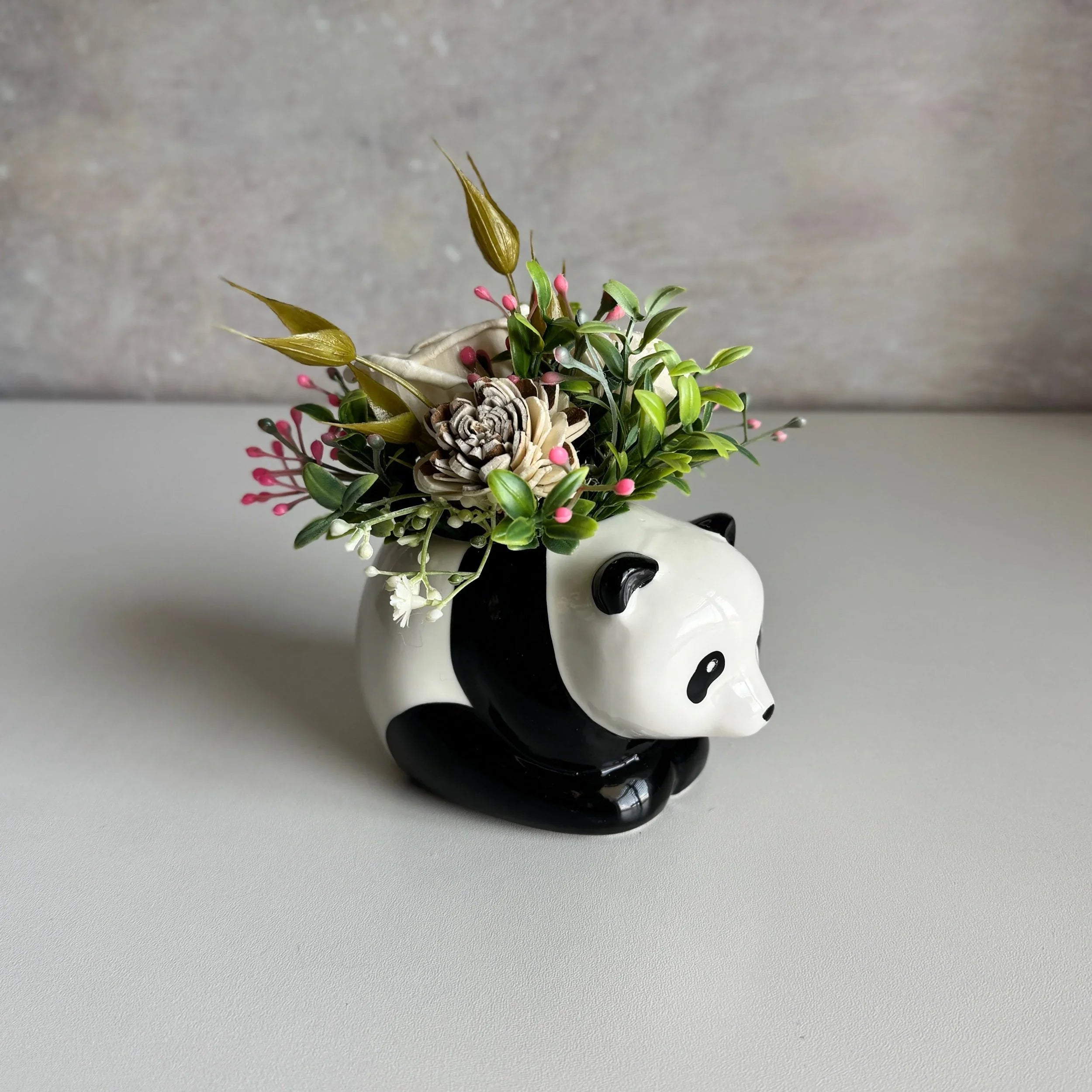 Mini Panda - Sola Wood Flowers | Handcrafted in Austin, TX by Sola Flower Sam