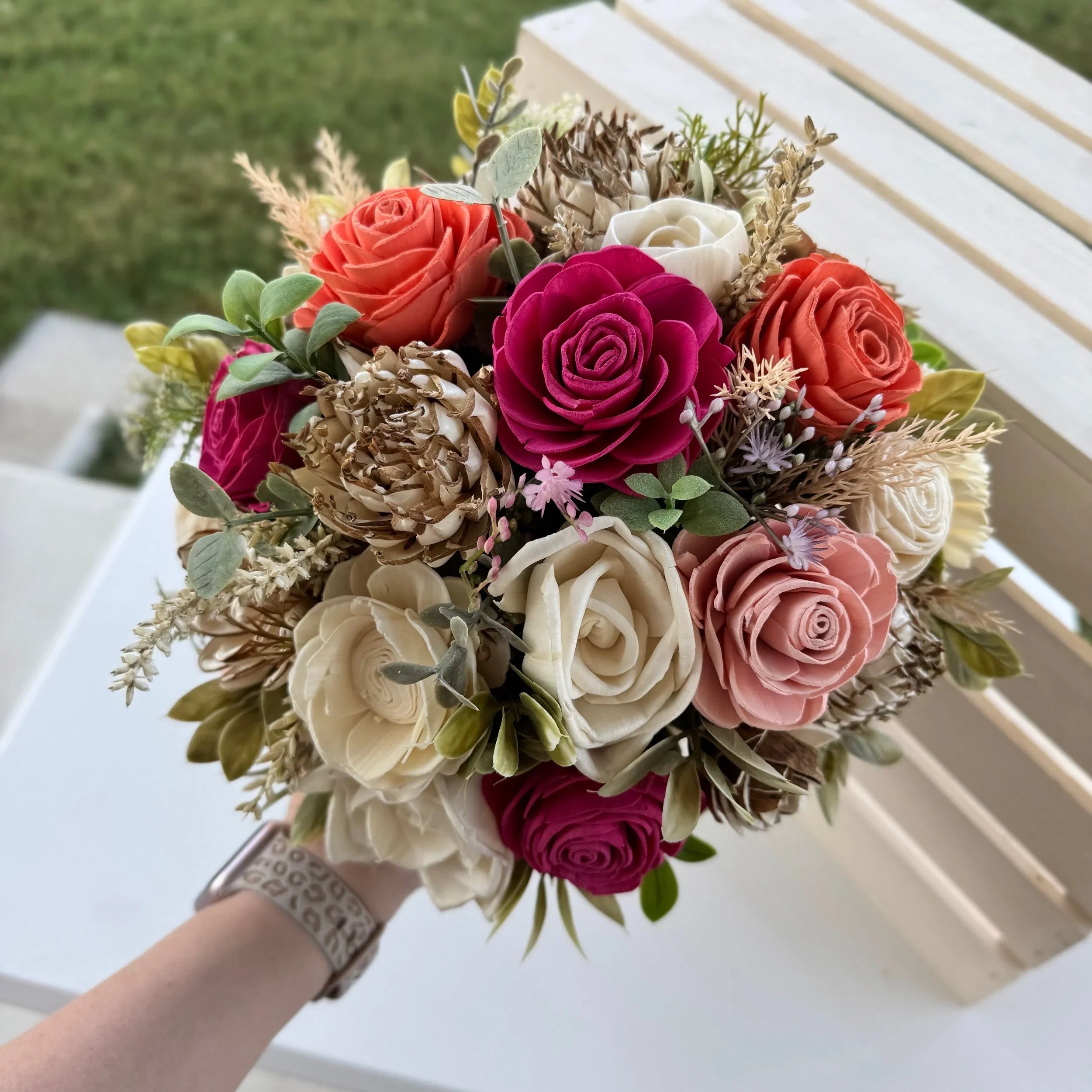 Roxie - 10x10'' - Sola Wood Flowers | Handcrafted in Austin, TX by Sola Flower Sam