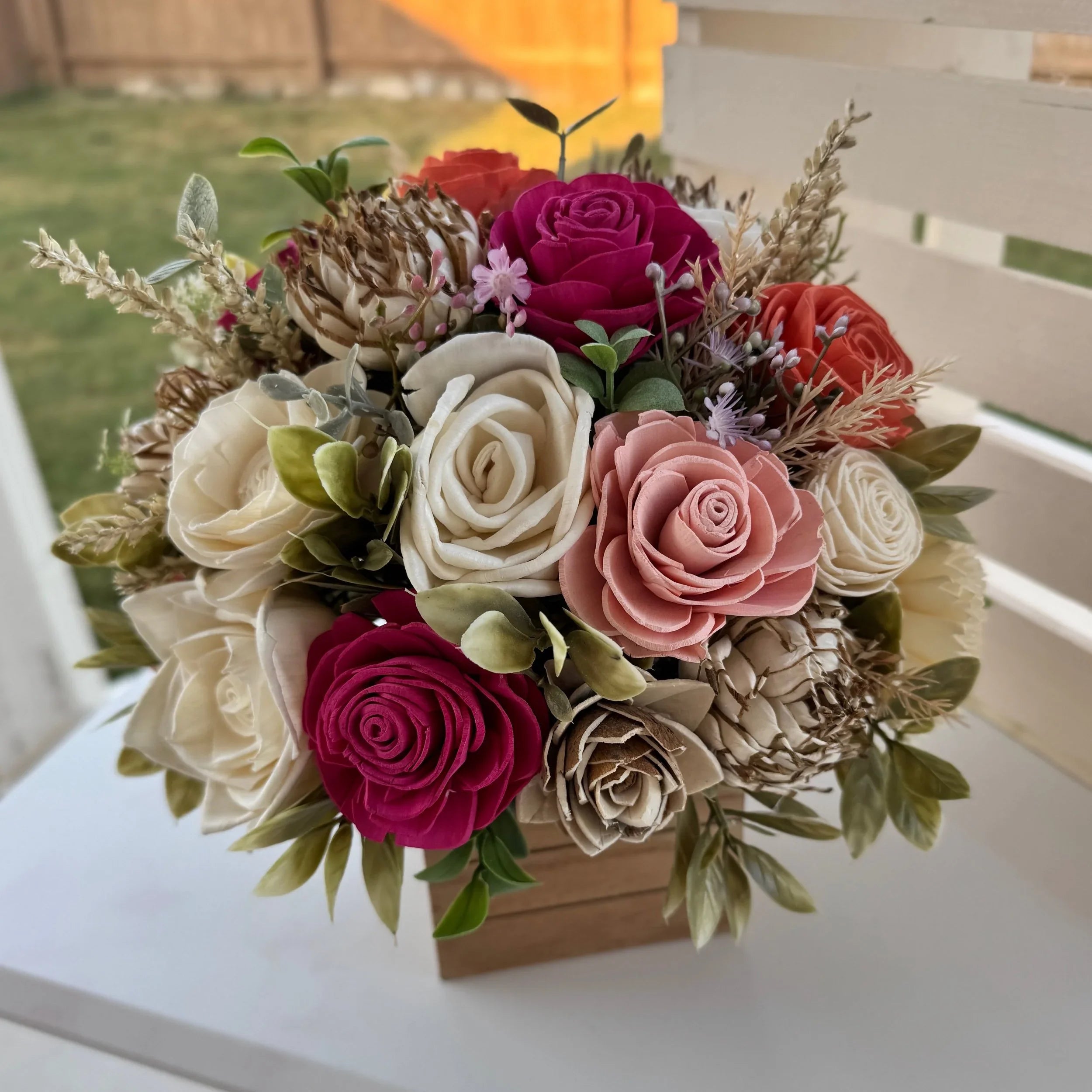 Roxie - 10x10'' - Sola Wood Flowers | Handcrafted in Austin, TX by Sola Flower Sam