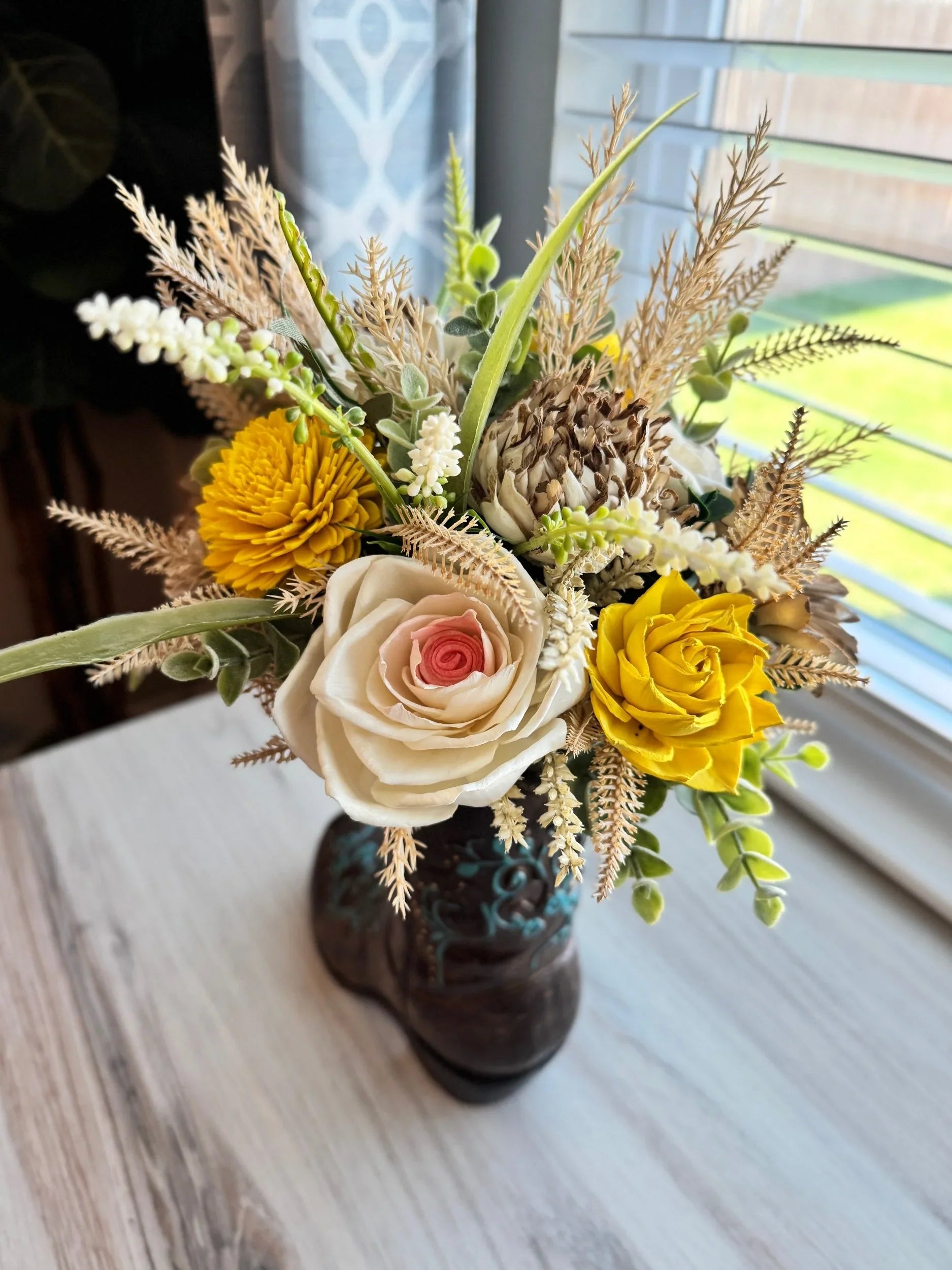 Cowgirl Boot | Wildflower - Sola Wood Flowers | Handcrafted in Austin, TX by Sola Flower Sam