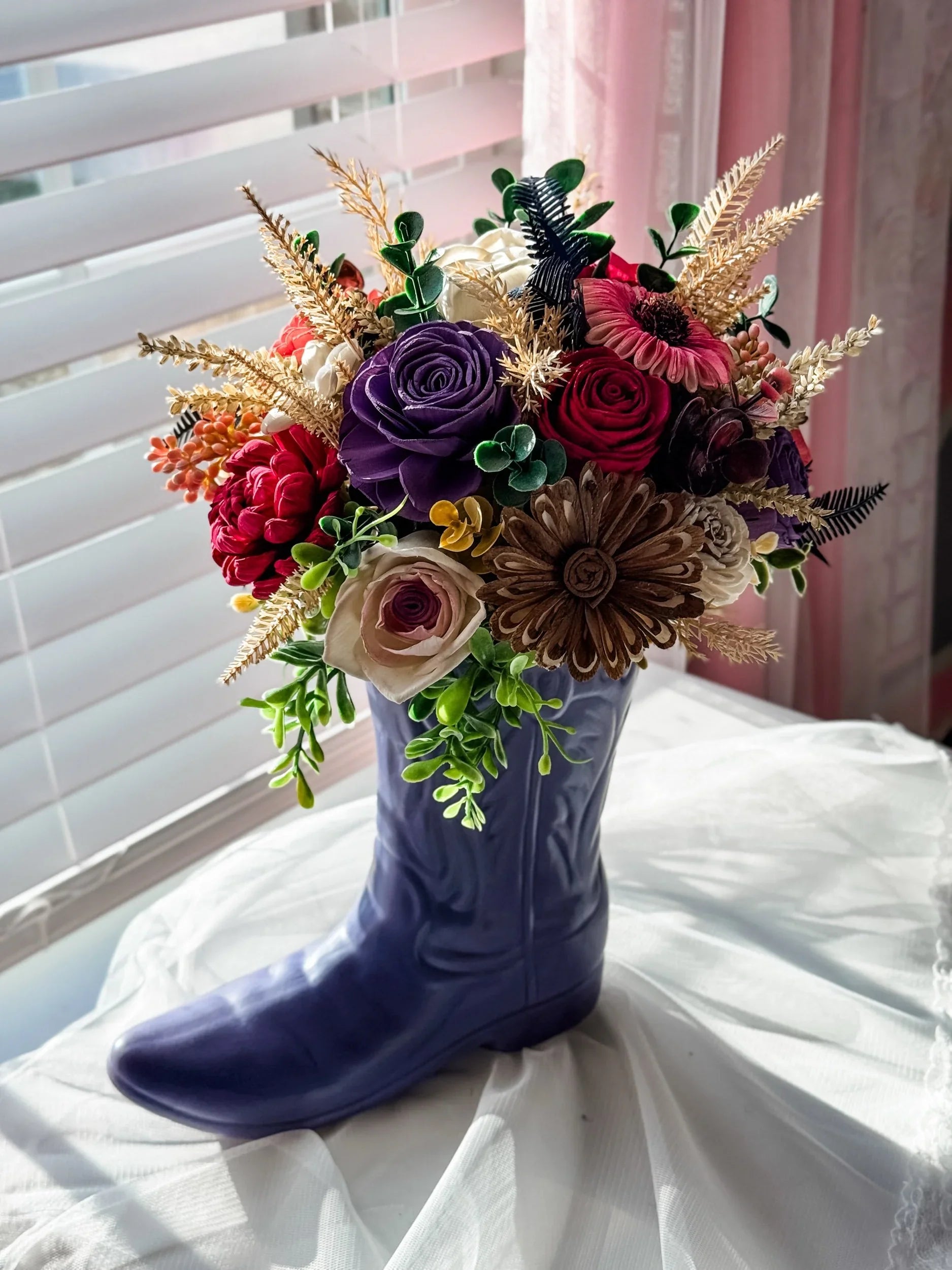 Festival Boots | Purple - Sola Wood Flowers | Handcrafted in Austin, TX by Sola Flower Sam