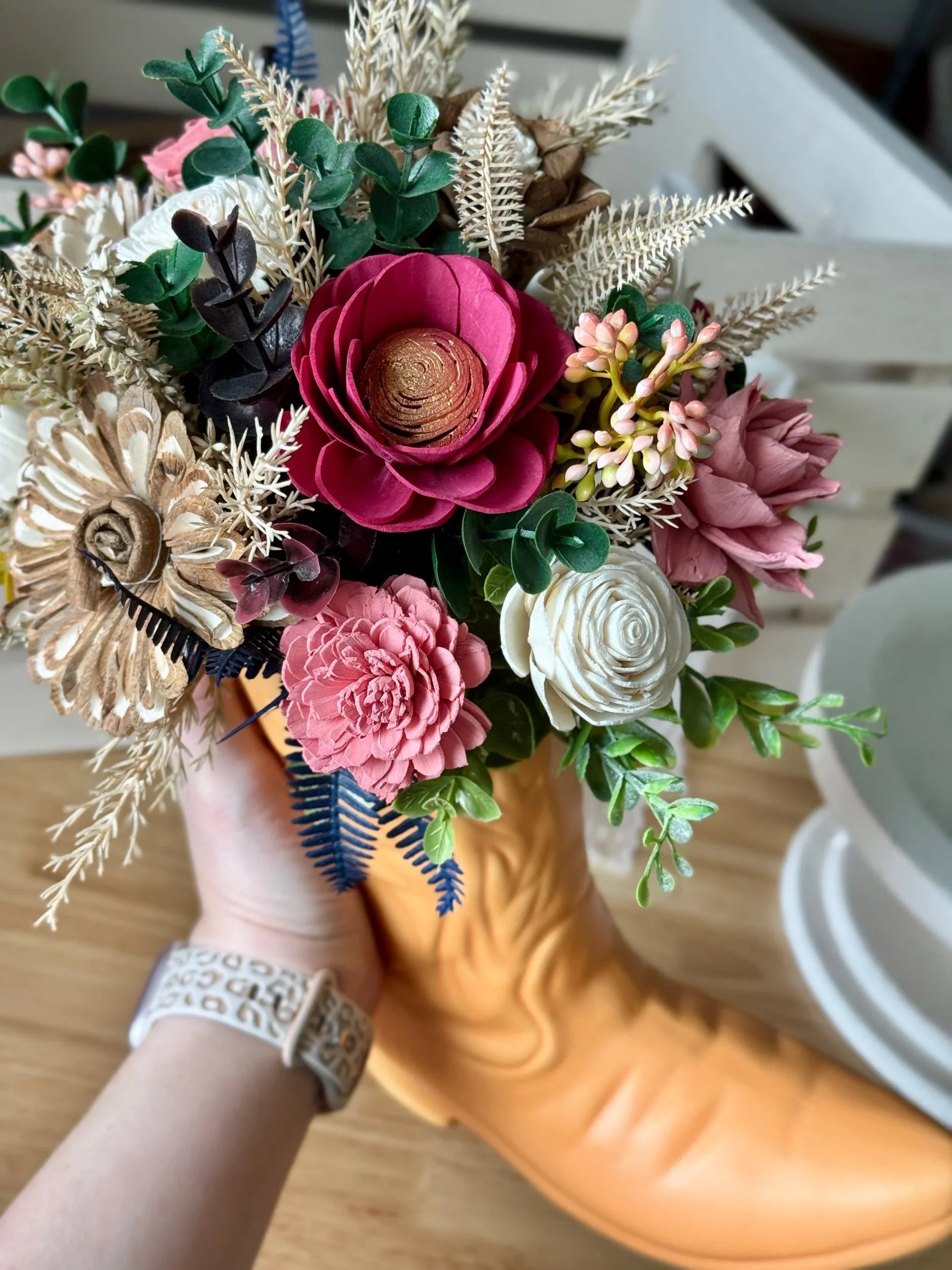 Festival Boots | Sherbert - Sola Wood Flowers | Handcrafted in Austin, TX by Sola Flower Sam