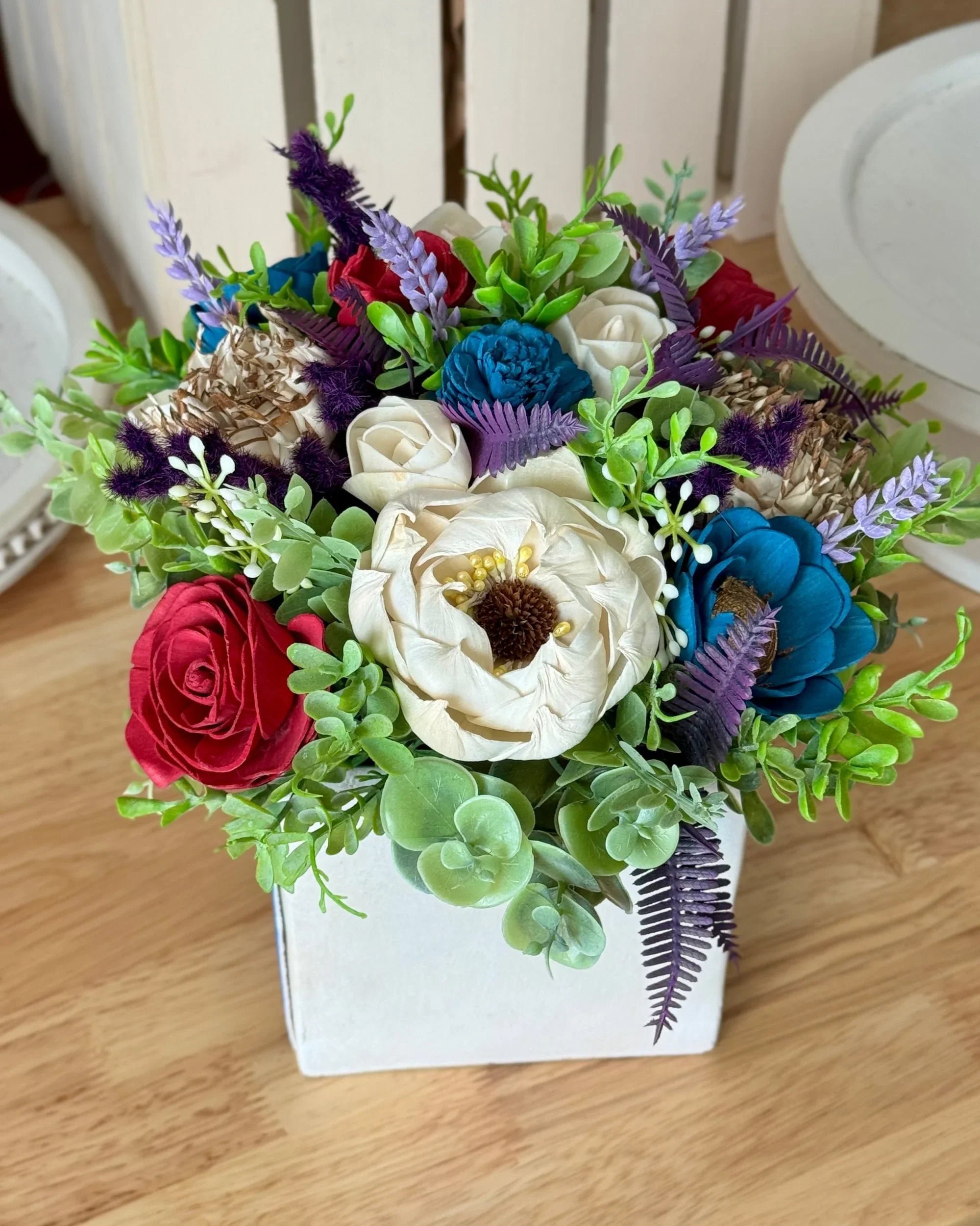 Welcome Home | Rustic House Vase - Sola Wood Flowers | Handcrafted in Austin, TX by Sola Flower Sam