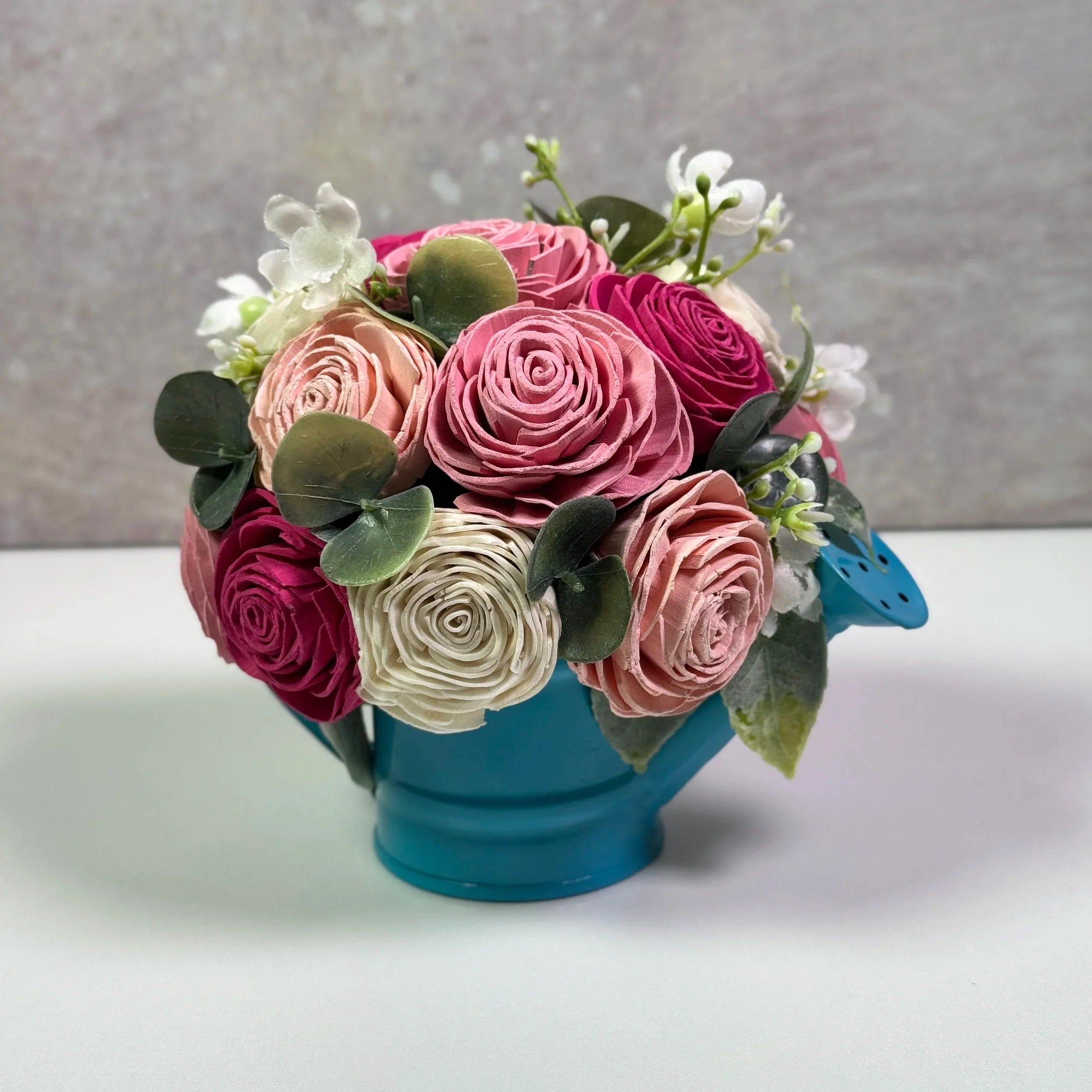 Blue | Mini Water Can - Sola Wood Flowers | Handcrafted in Austin, TX by Sola Flower Sam
