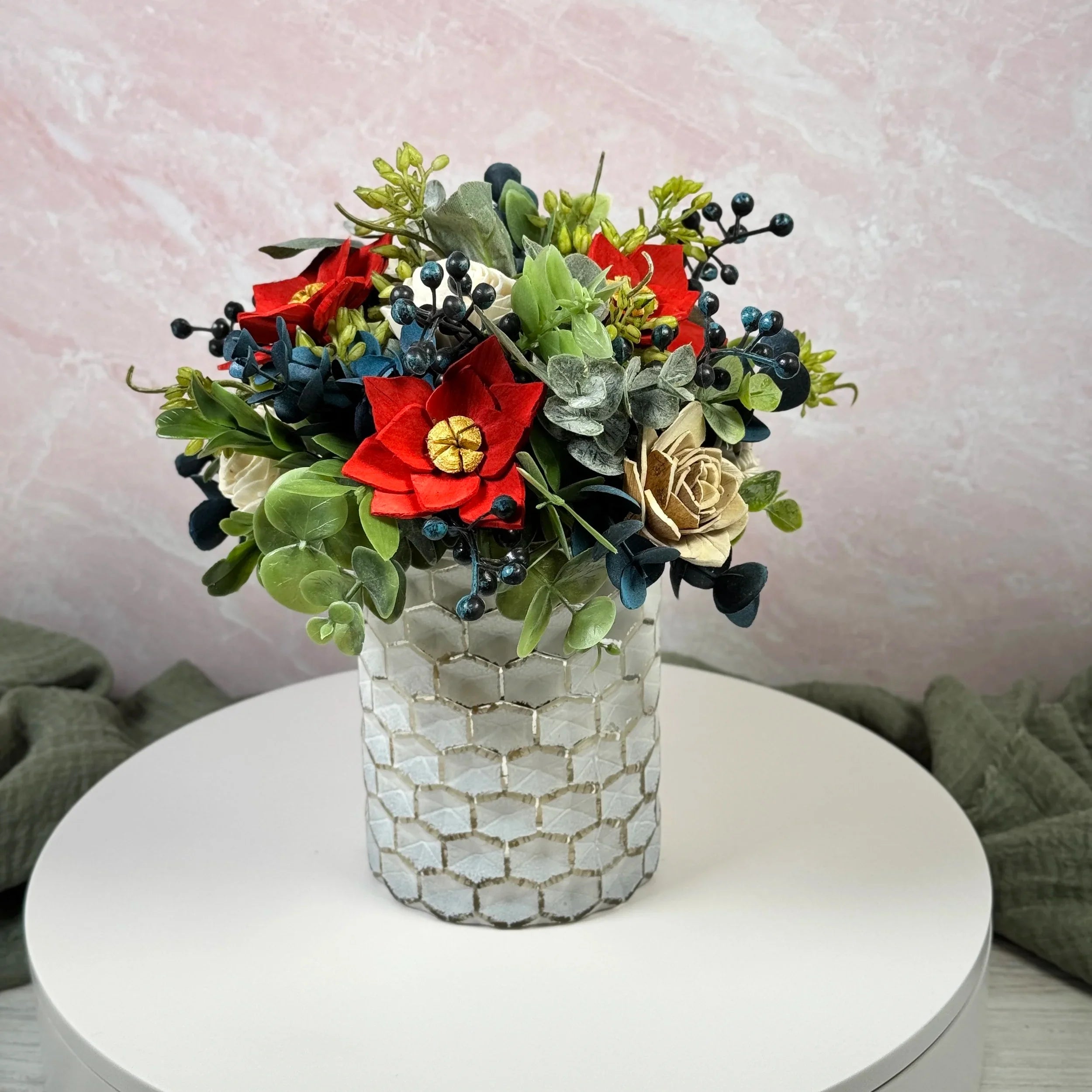 Festive Charm - Natural II - Sola Wood Flowers | Handcrafted in Austin, TX by Sola Flower Sam