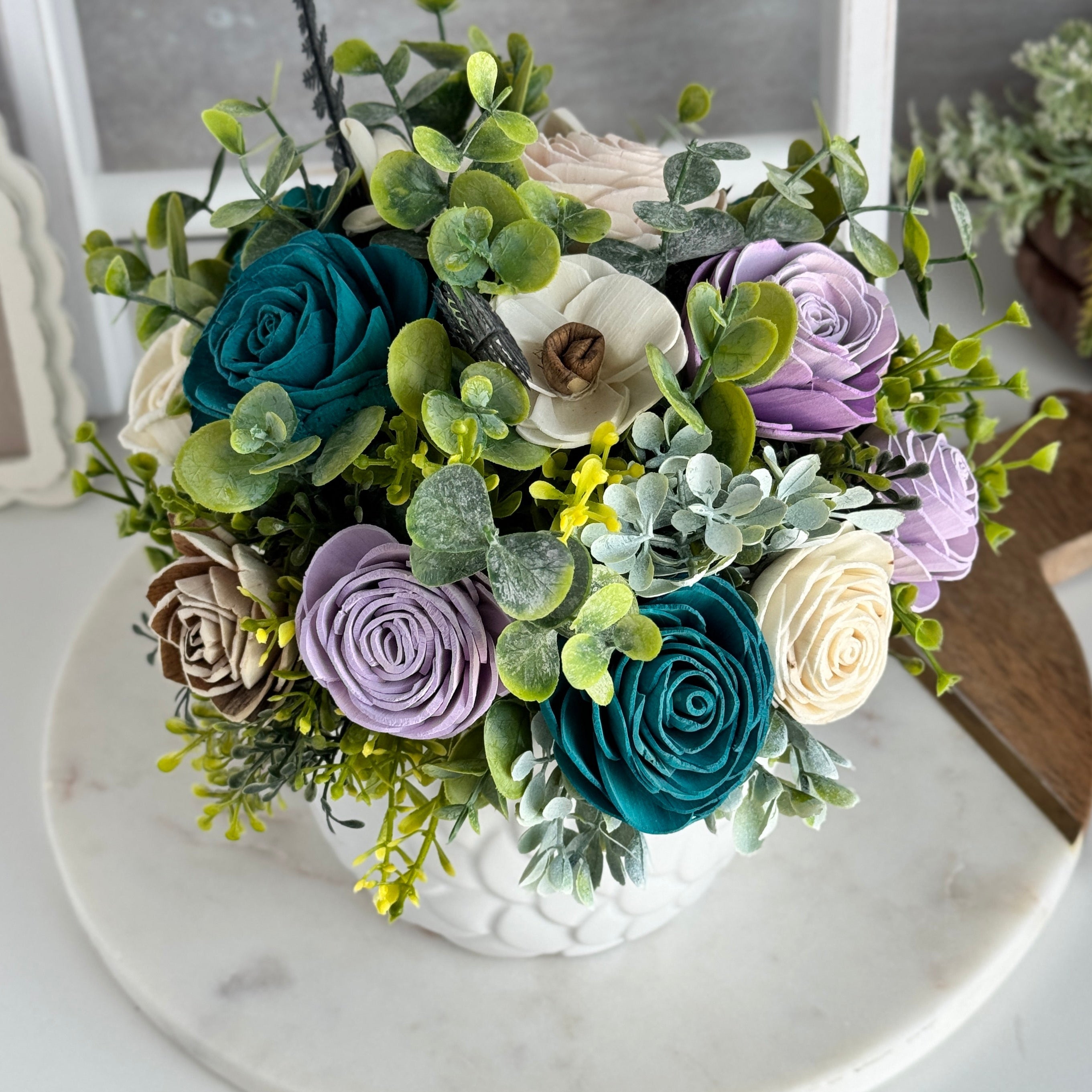 Camille Owl Wood Flower Design - Sola Wood Flowers | Handcrafted in Austin, TX by Sola Flower Sam