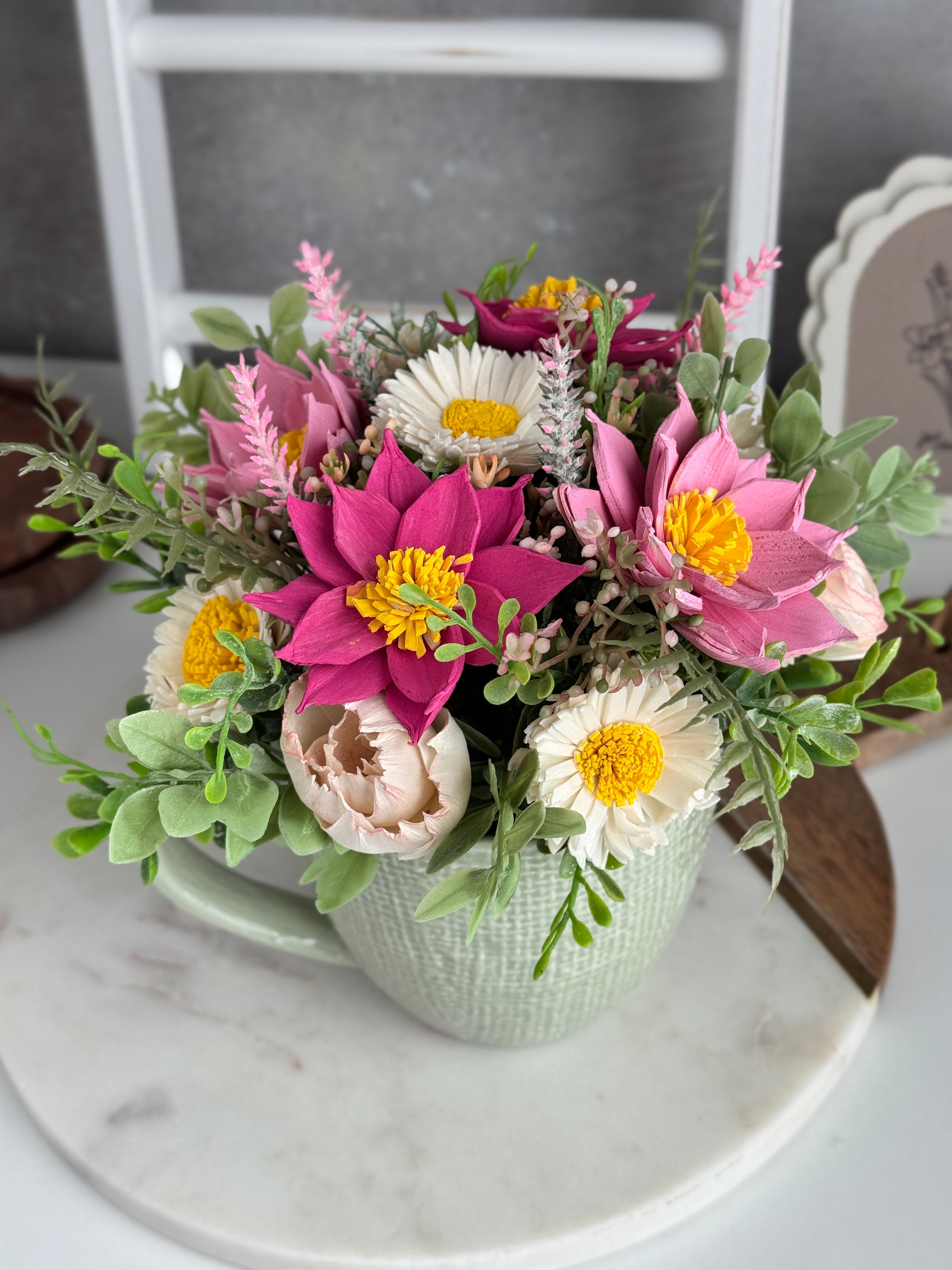 Cup of Cheer Sola Wood Flower Mug - Sola Wood Flowers | Handcrafted in Austin, TX by Sola Flower Sam