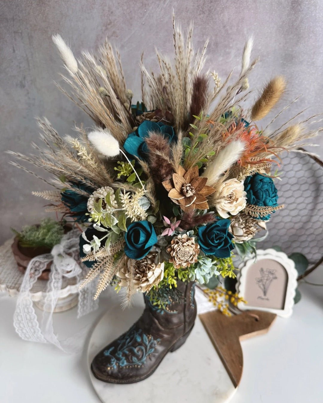 Custom Boot Design - Sola Wood Flowers | Handcrafted in Austin, TX by Sola Flower Sam