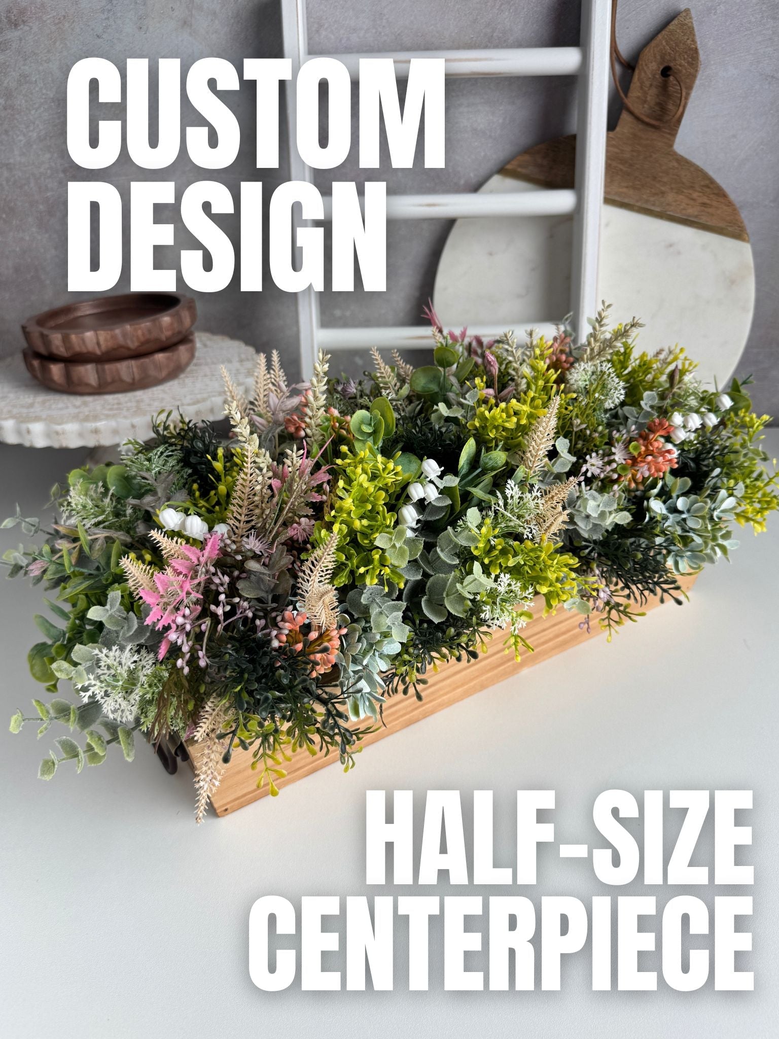 Custom Wood Flower Centerpiece | Half - Size (CHOOSE YOUR FLOWER COLOR) - Sola Wood Flowers | Handcrafted in Austin, TX by Sola Flower Sam