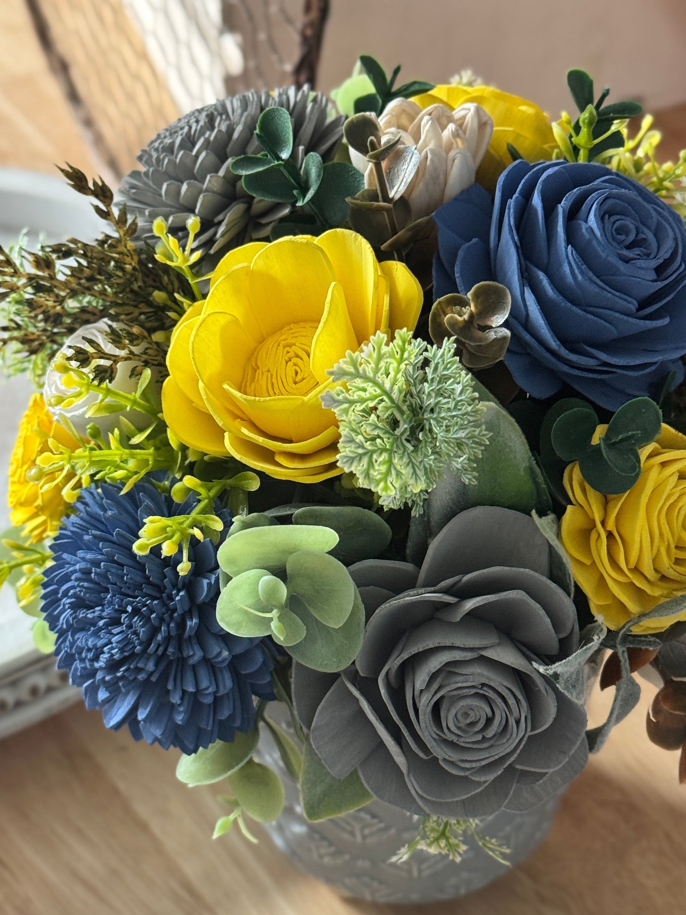 Devin – Small Footed Ceramic Arrangement - Sola Wood Flowers | Handcrafted in Austin, TX by Sola Flower Sam
