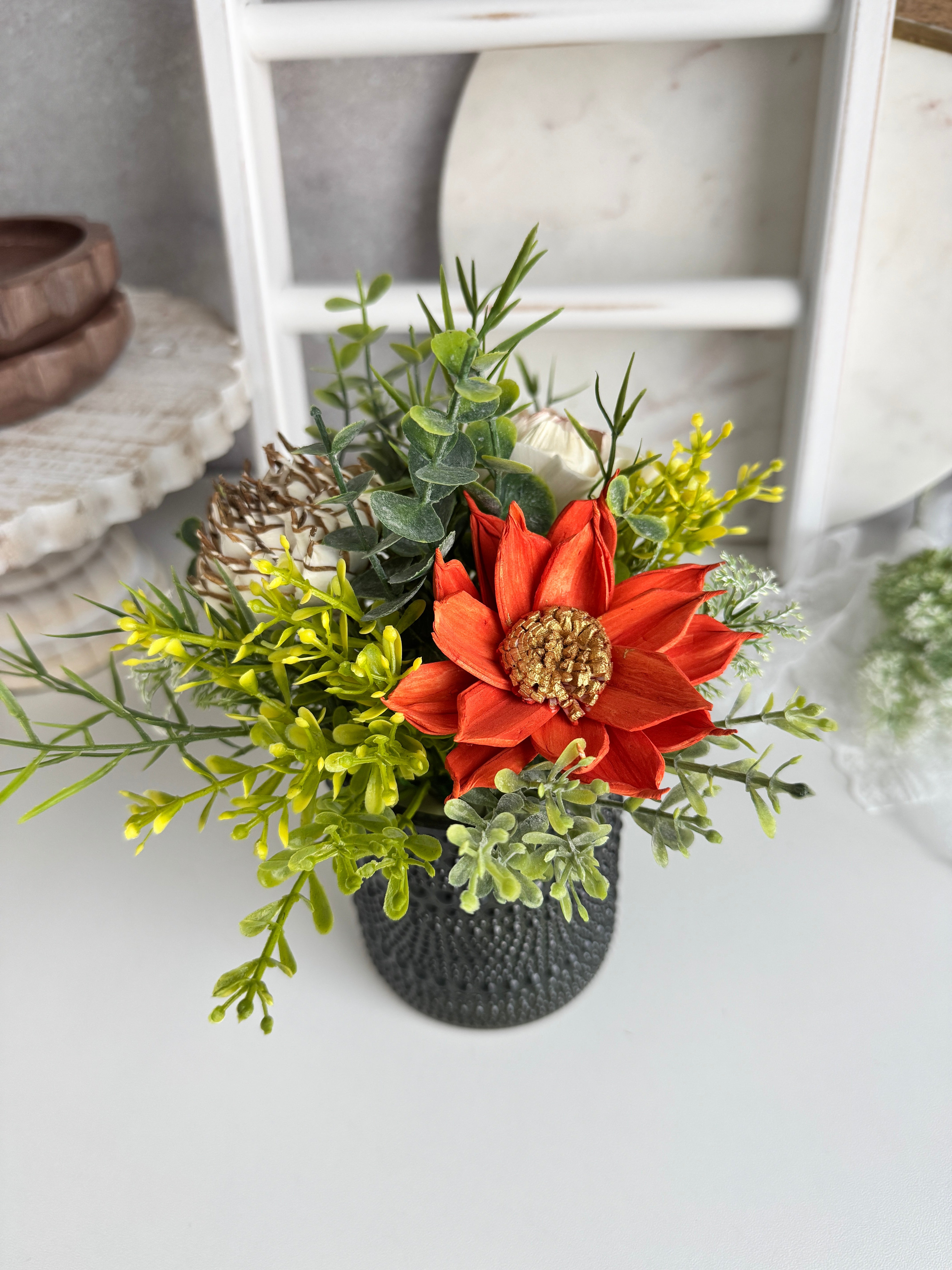 Starburst Sola Wood Flower Design – Small Elegant Planter - Sola Wood Flowers | Handcrafted in Austin, TX by Sola Flower Sam