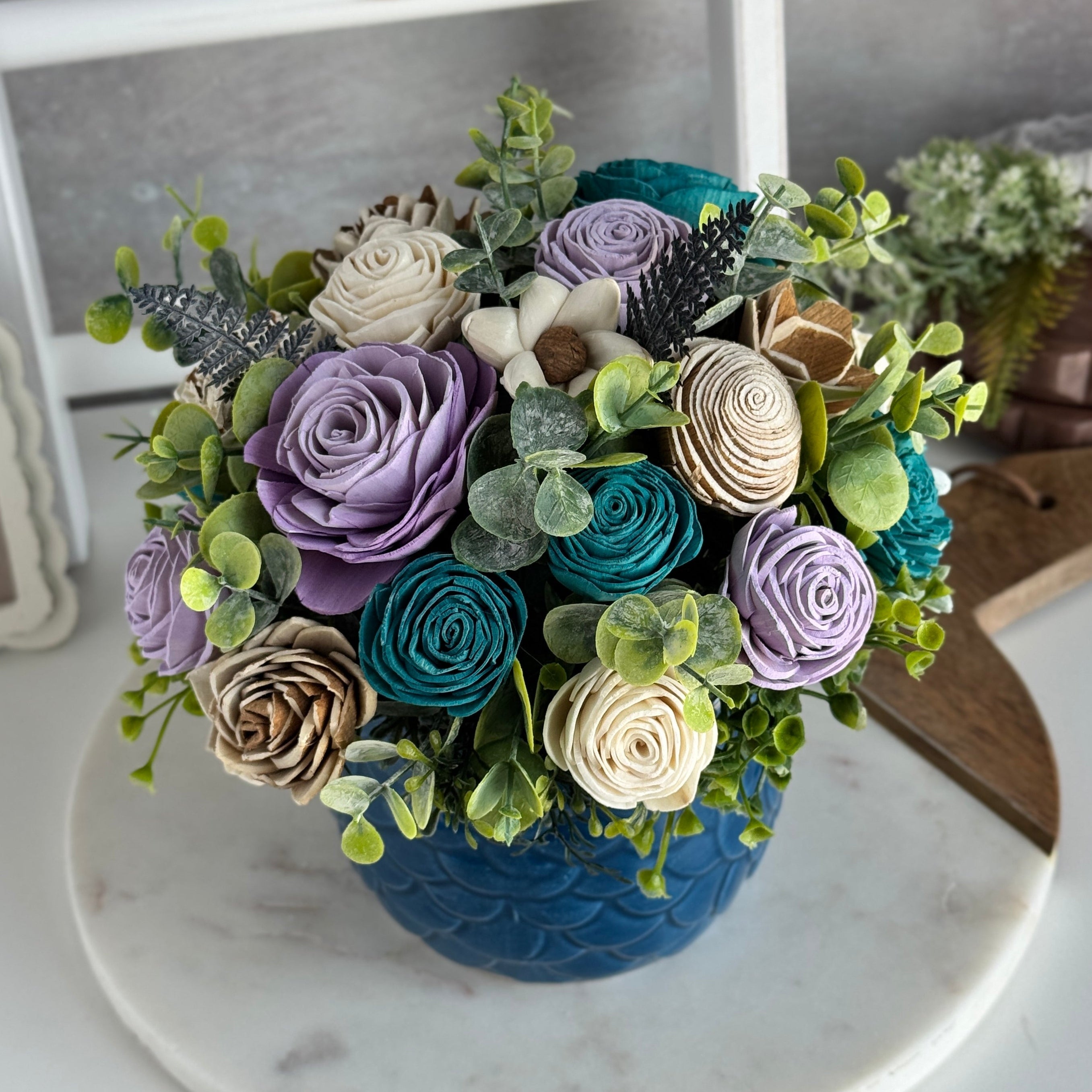 Sylvie Owl Wood Flower Design - Sola Wood Flowers | Handcrafted in Austin, TX by Sola Flower Sam