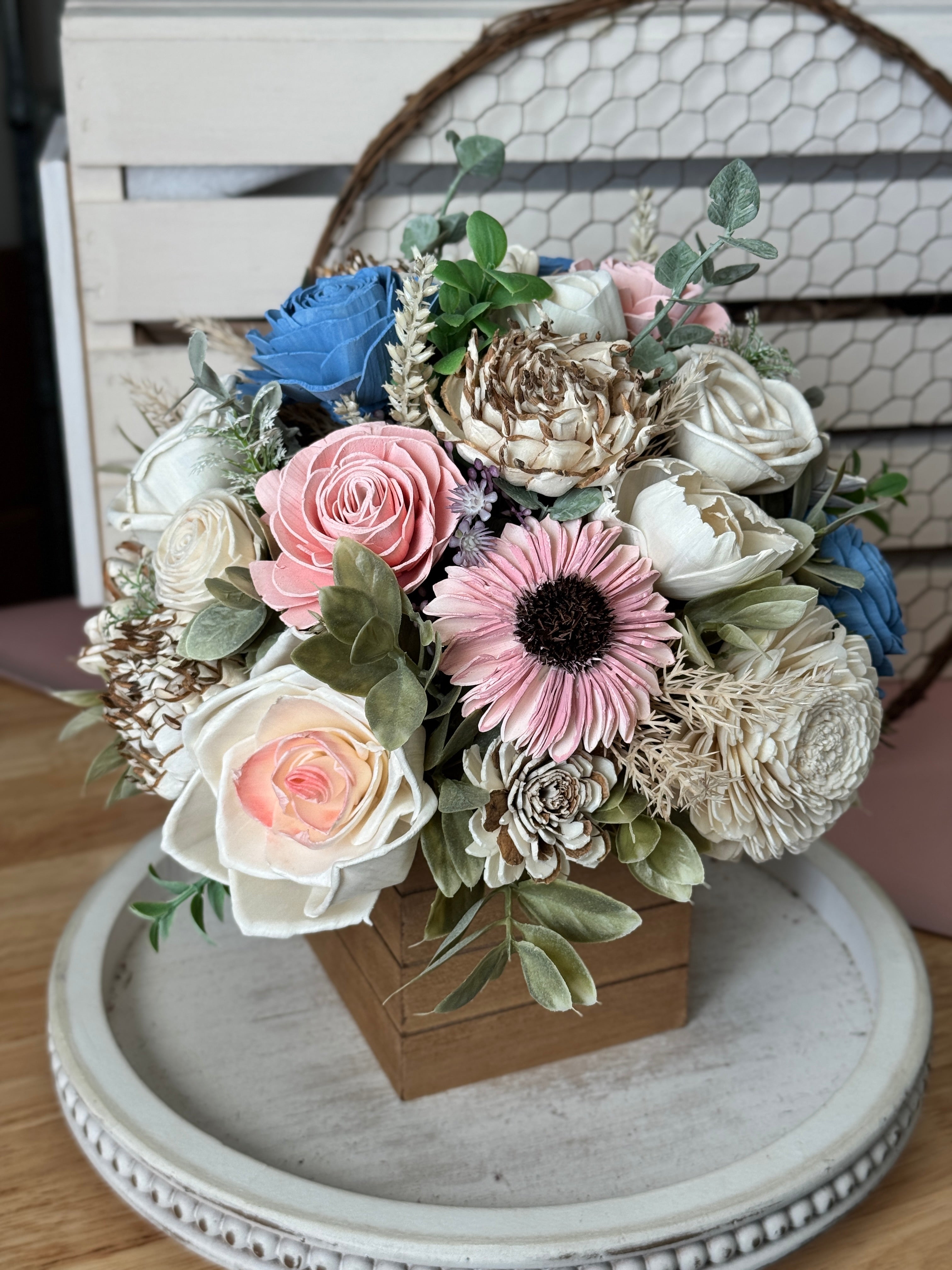 Vivienne - 10x10'' Design - Sola Wood Flowers | Handcrafted in Austin, TX by Sola Flower Sam