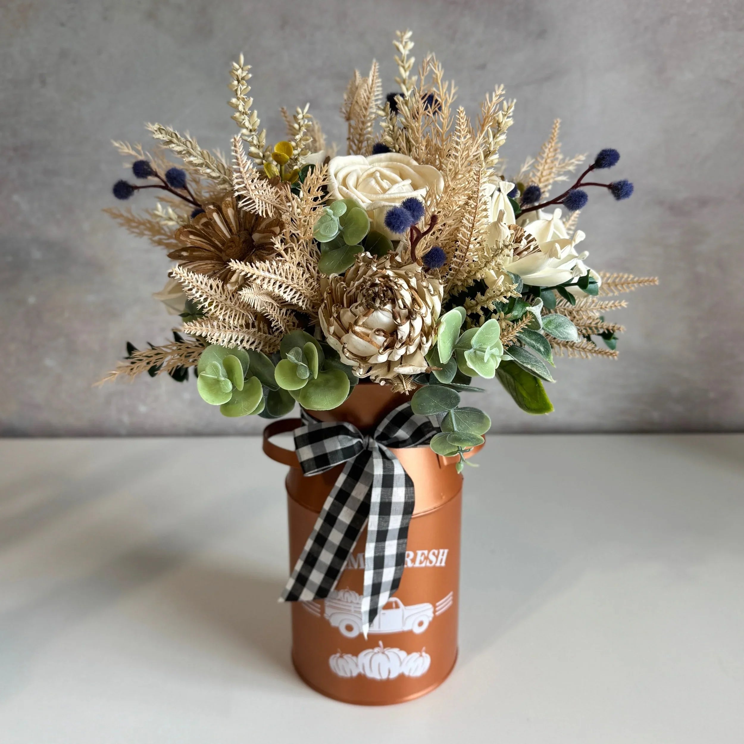 Farmhouse Milk Can - Sola Wood Flowers | Handcrafted in Austin, TX by Sola Flower Sam