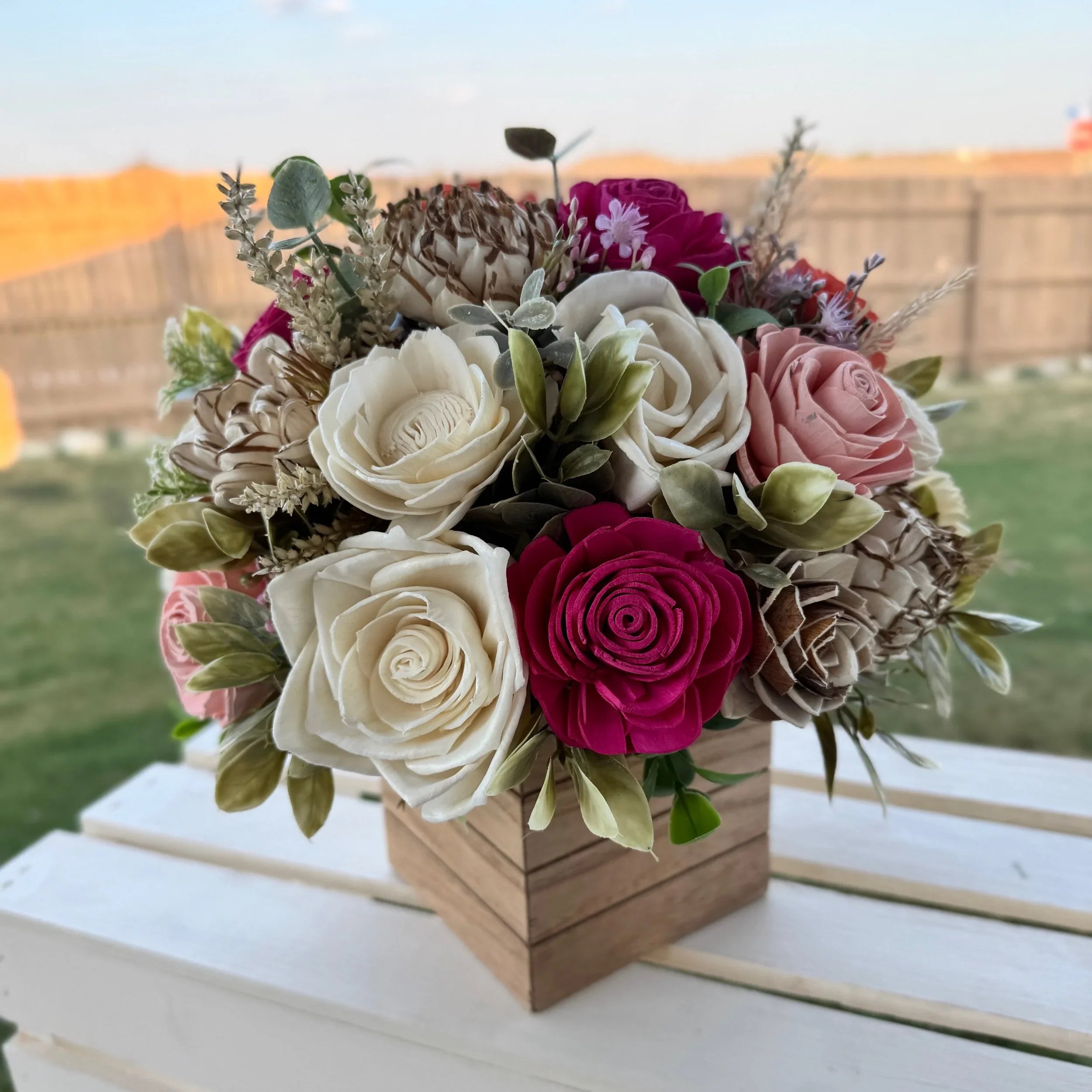 Roxie - 10x10'' - Sola Wood Flowers | Handcrafted in Austin, TX by Sola Flower Sam