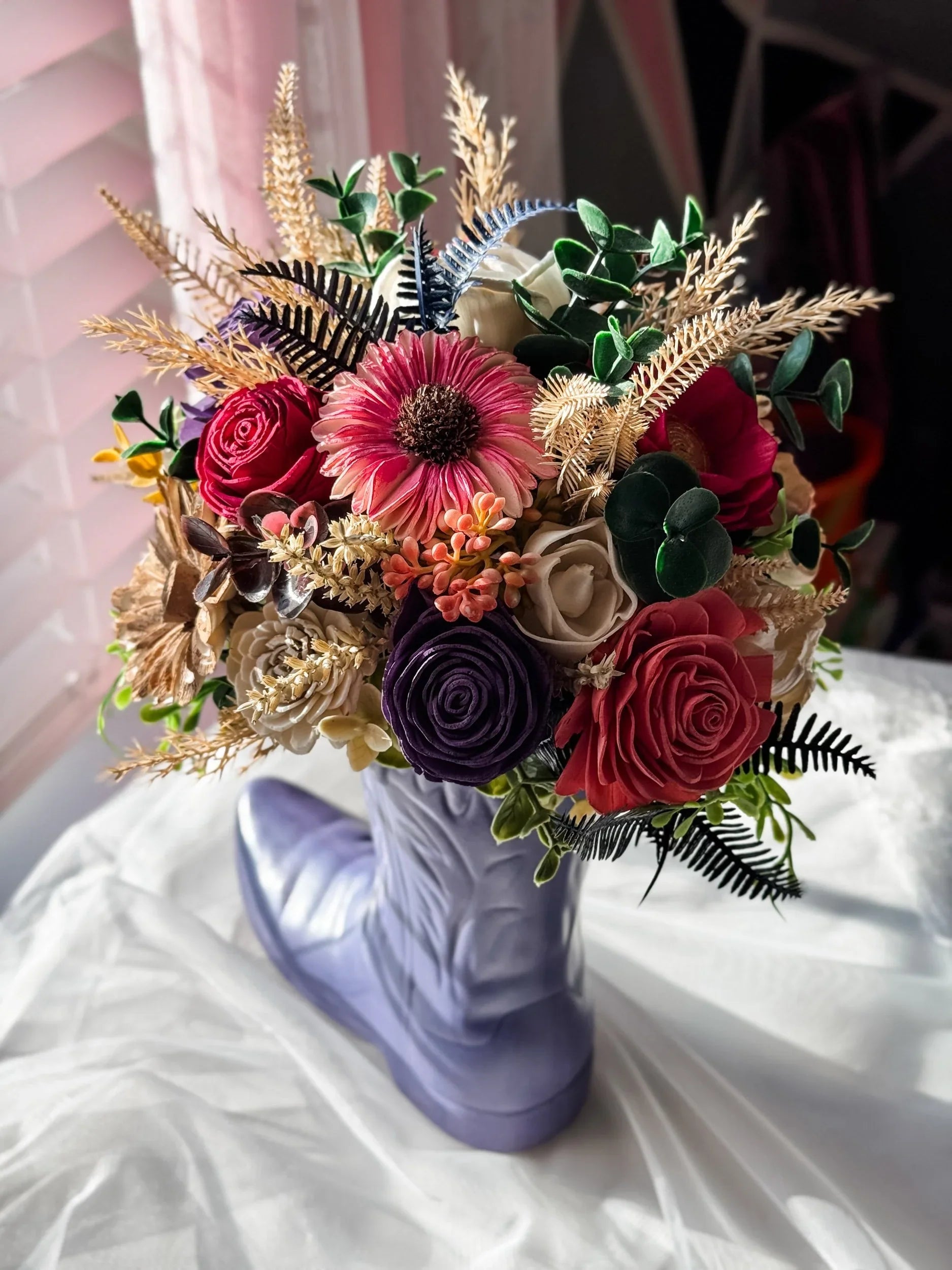 Festival Boots | Purple - Sola Wood Flowers | Handcrafted in Austin, TX by Sola Flower Sam