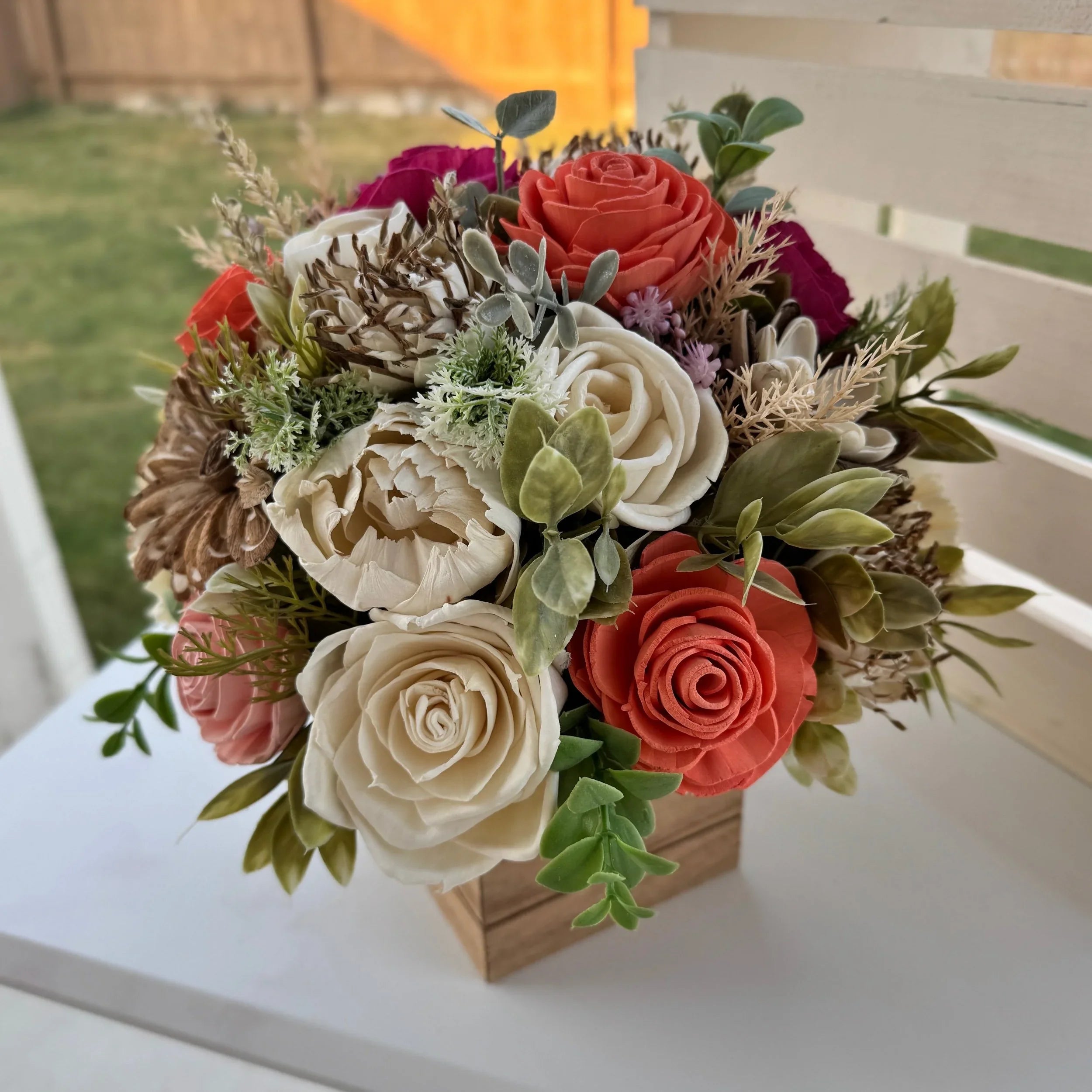 Roxie - 10x10'' - Sola Wood Flowers | Handcrafted in Austin, TX by Sola Flower Sam