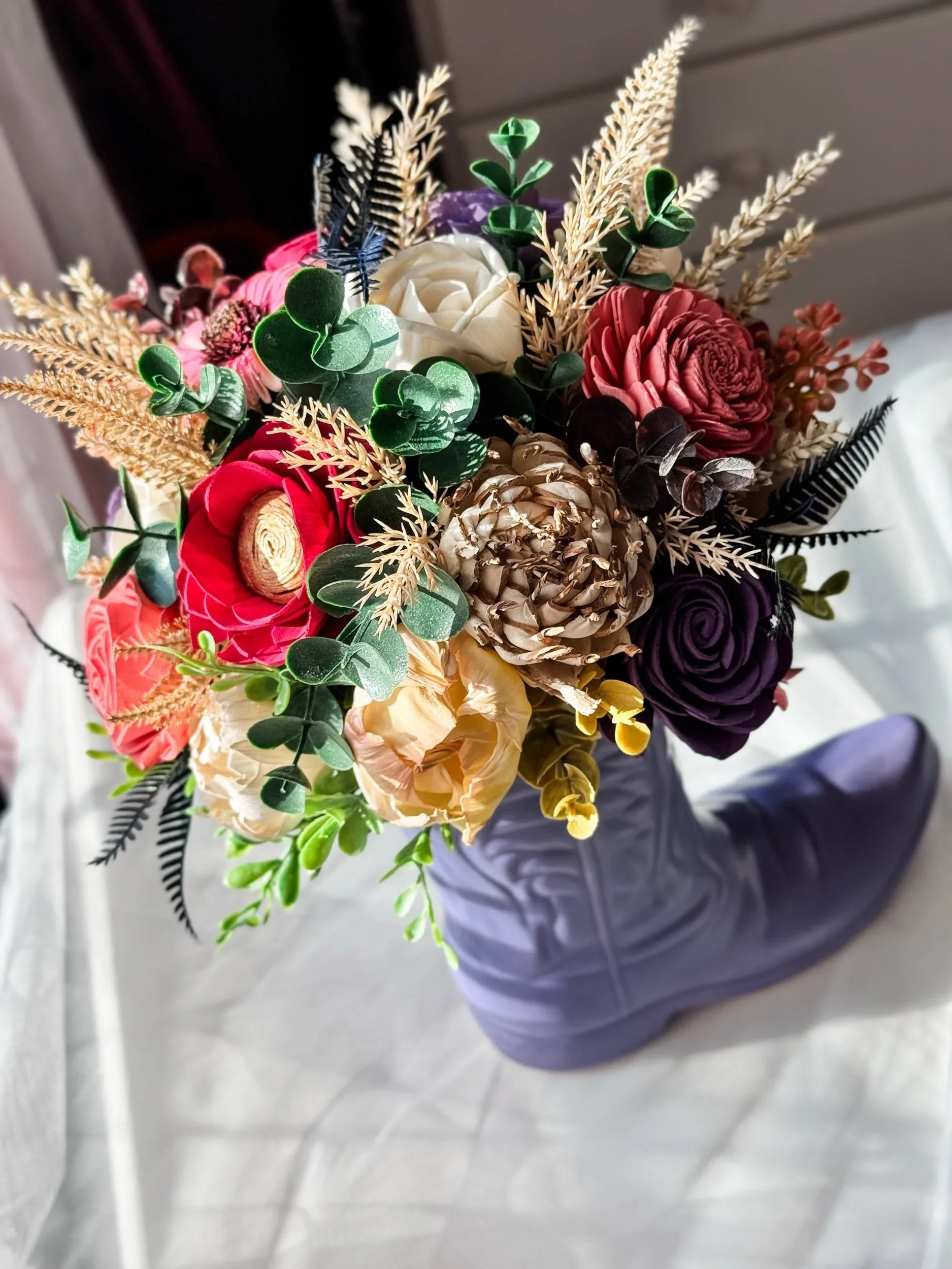 Festival Boots | Purple - Sola Wood Flowers | Handcrafted in Austin, TX by Sola Flower Sam