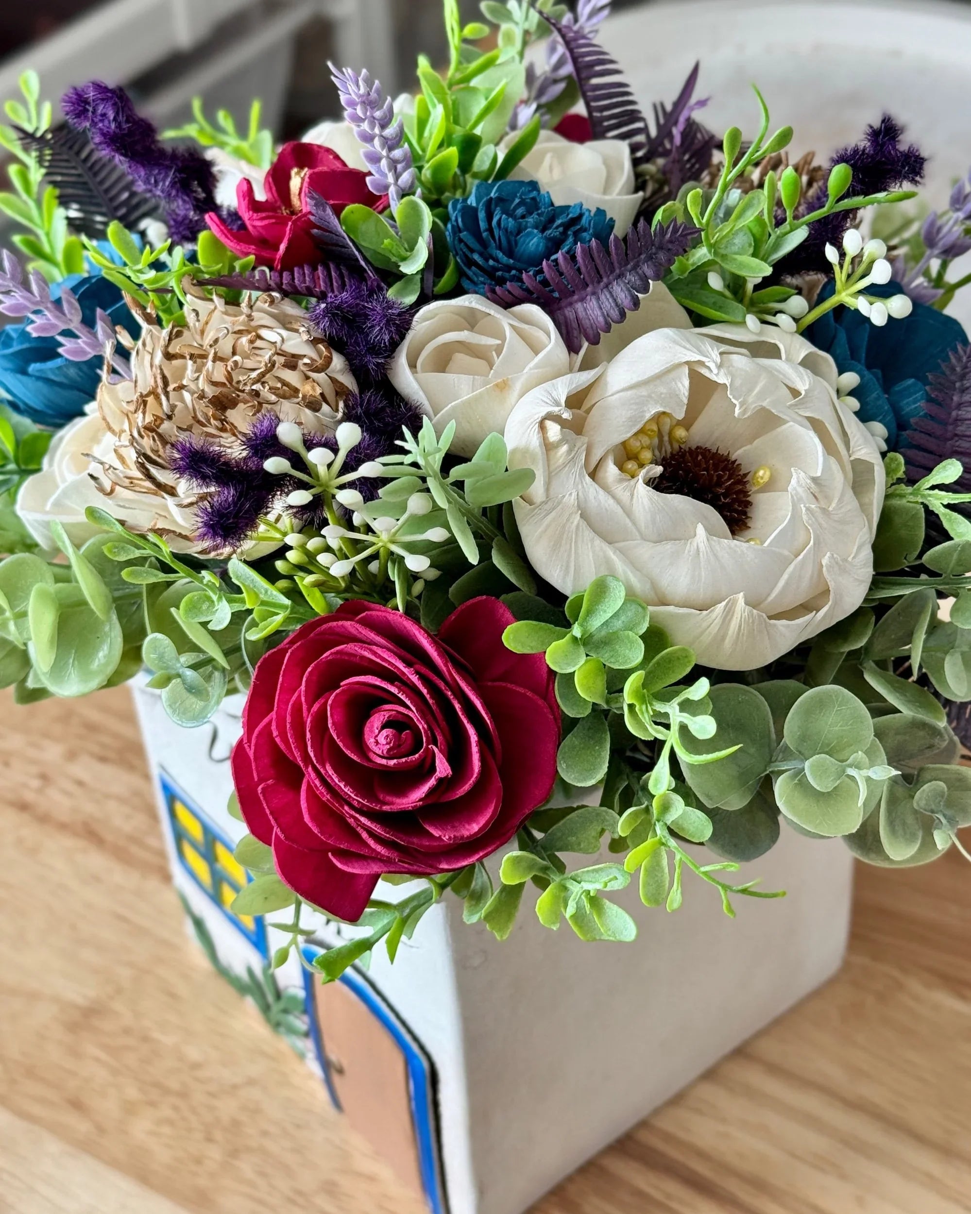 Welcome Home | Rustic House Vase - Sola Wood Flowers | Handcrafted in Austin, TX by Sola Flower Sam