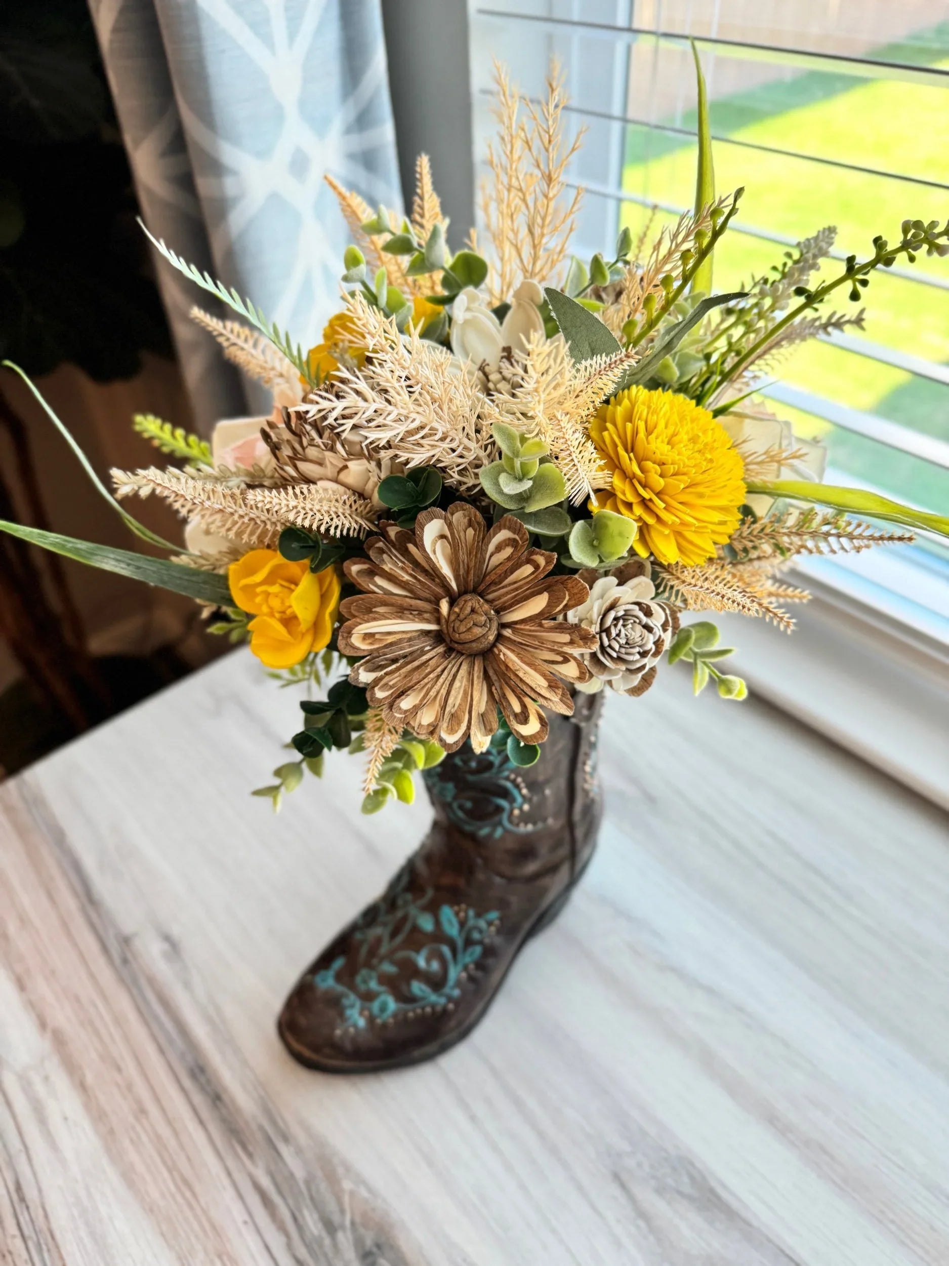 Cowgirl Boot | Wildflower - Sola Wood Flowers | Handcrafted in Austin, TX by Sola Flower Sam