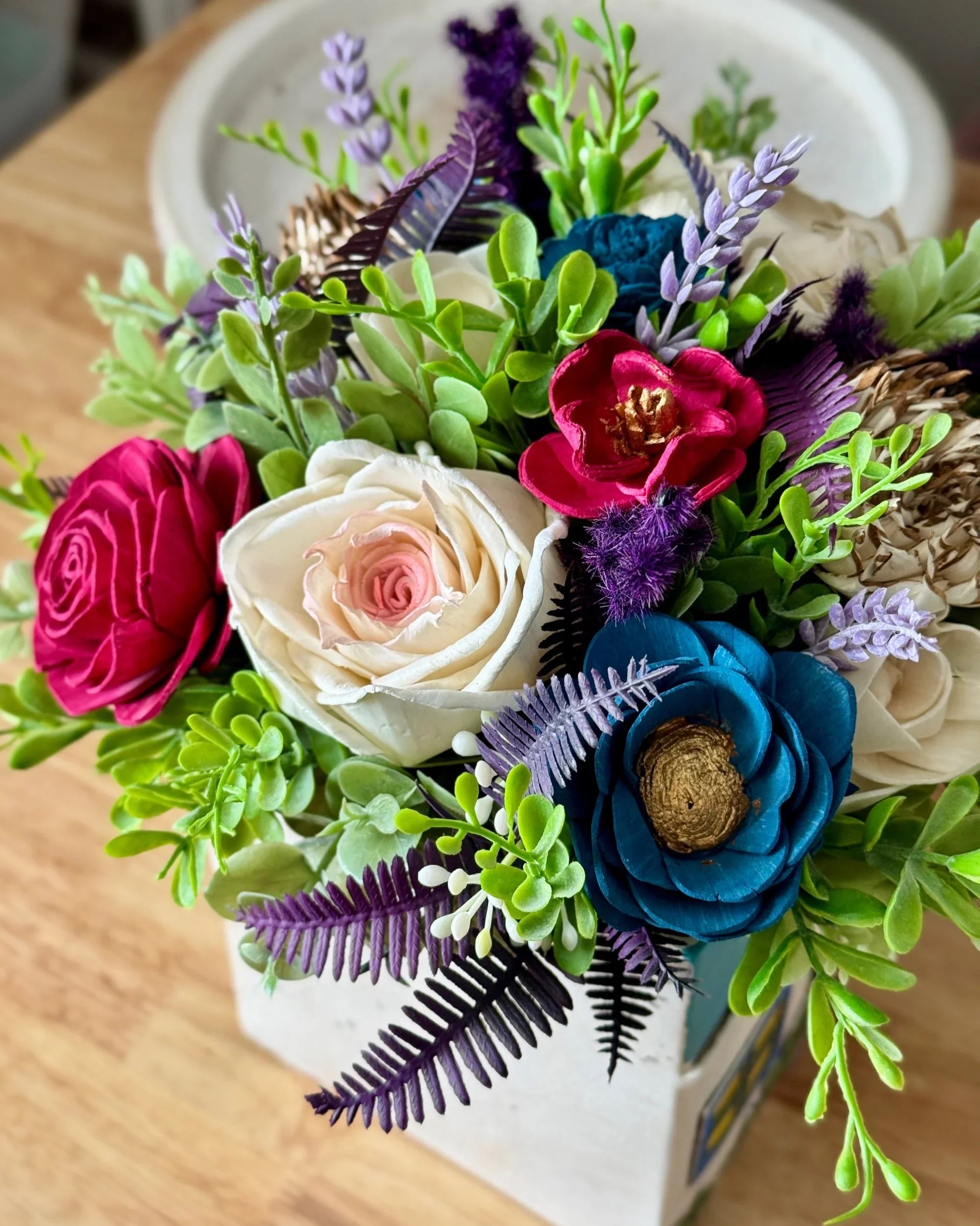 Welcome Home | Rustic House Vase - Sola Wood Flowers | Handcrafted in Austin, TX by Sola Flower Sam