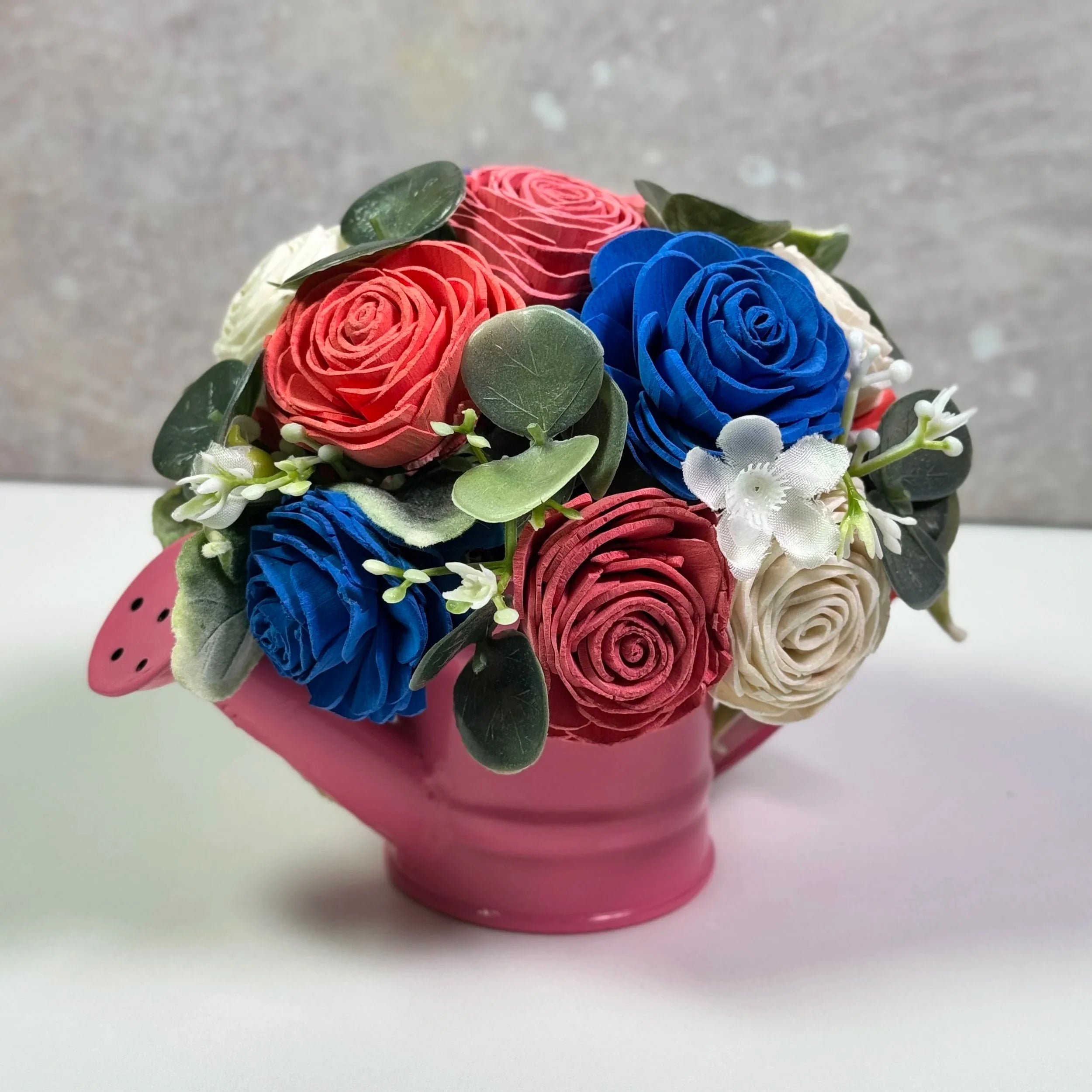 Pink | Mini Water Can - Sola Wood Flowers | Handcrafted in Austin, TX by Sola Flower Sam