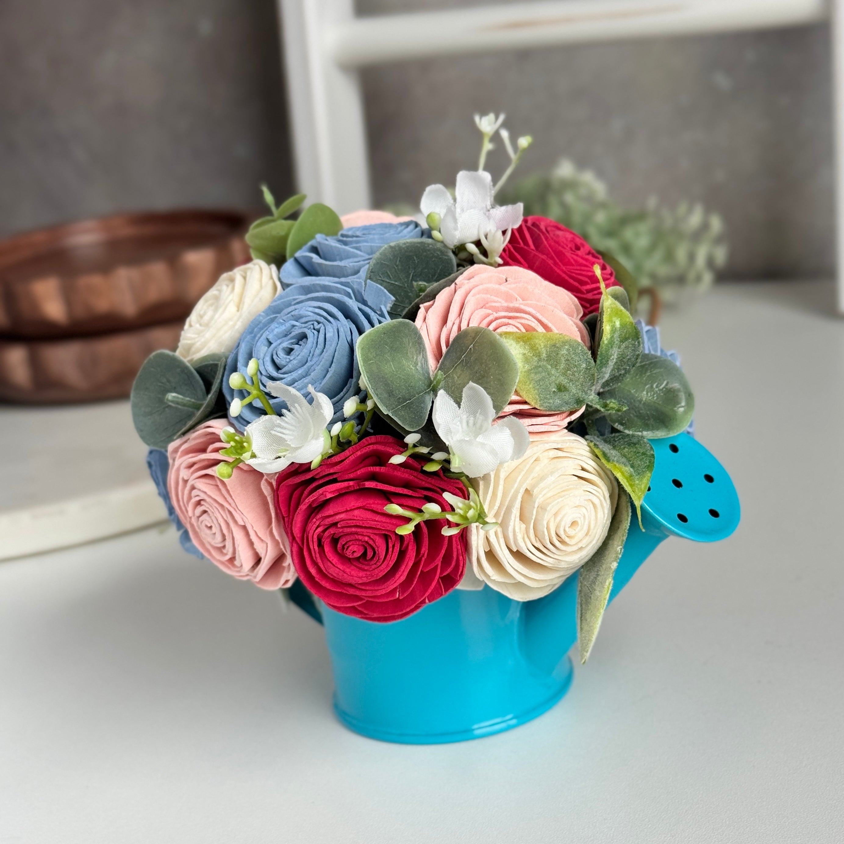 Baby Blue | Mini Water Can Blooms - Sola Wood Flowers | Handcrafted in Austin, TX by Sola Flower Sam