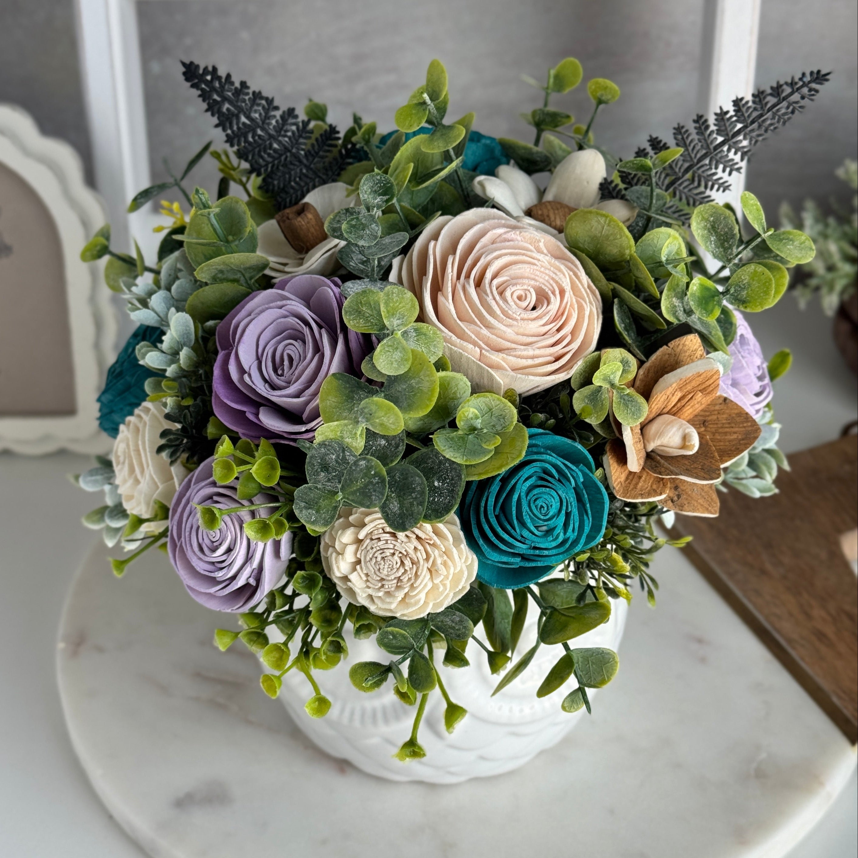 Camille Owl Wood Flower Design - Sola Wood Flowers | Handcrafted in Austin, TX by Sola Flower Sam
