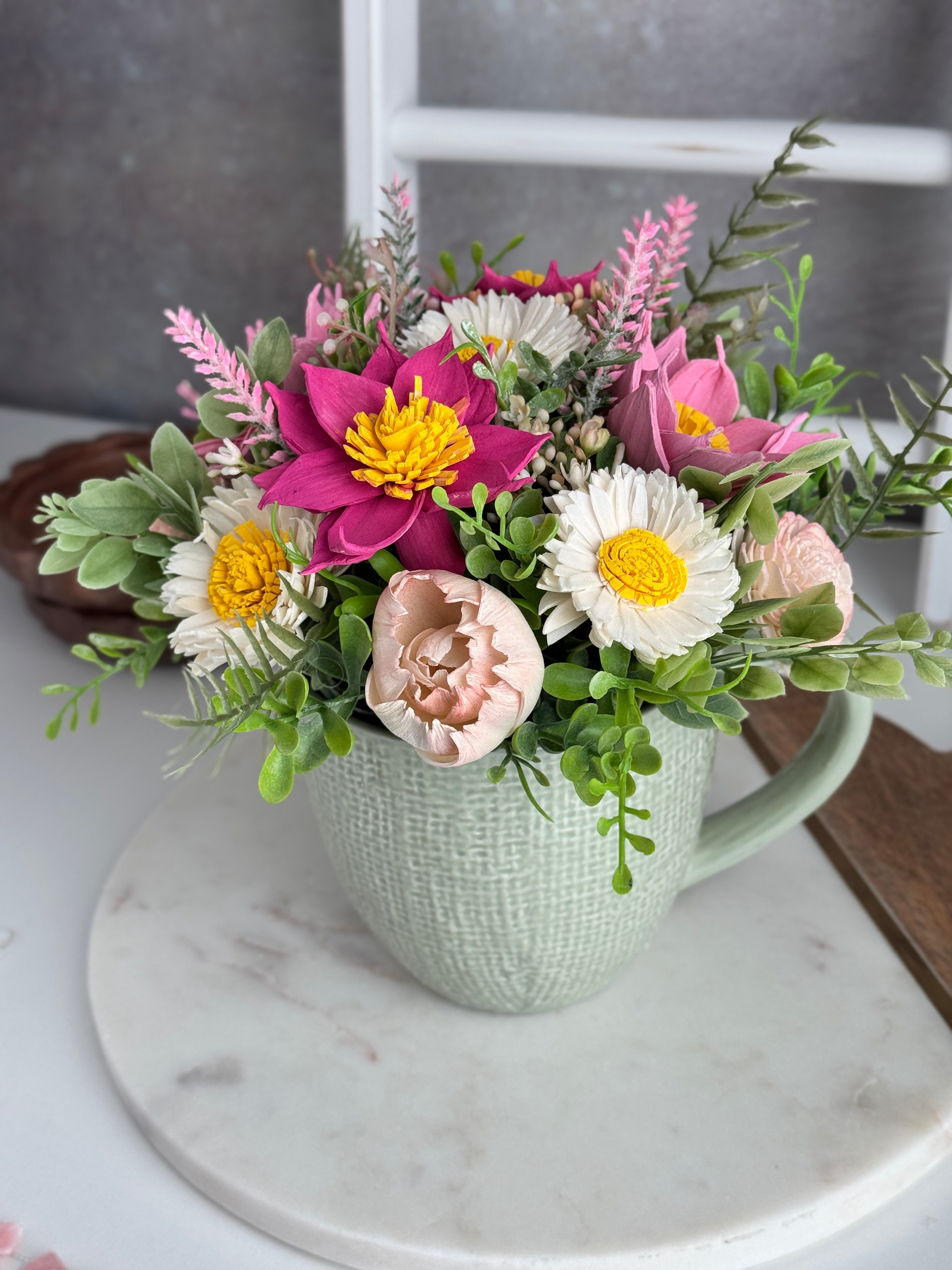 Cup of Cheer Sola Wood Flower Mug - Sola Wood Flowers | Handcrafted in Austin, TX by Sola Flower Sam