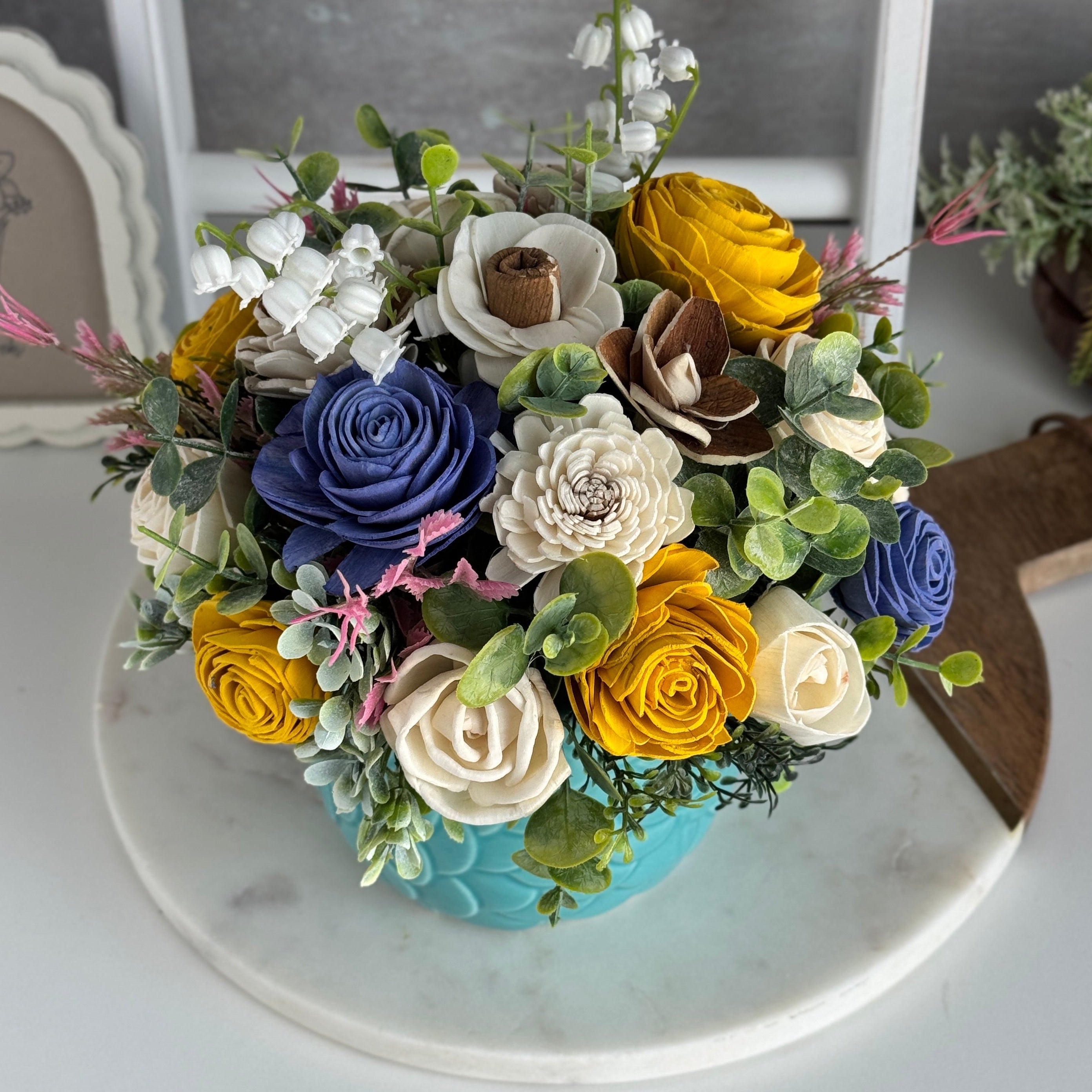 Elodie Owl Wood Flower Design - Sola Wood Flowers | Handcrafted in Austin, TX by Sola Flower Sam