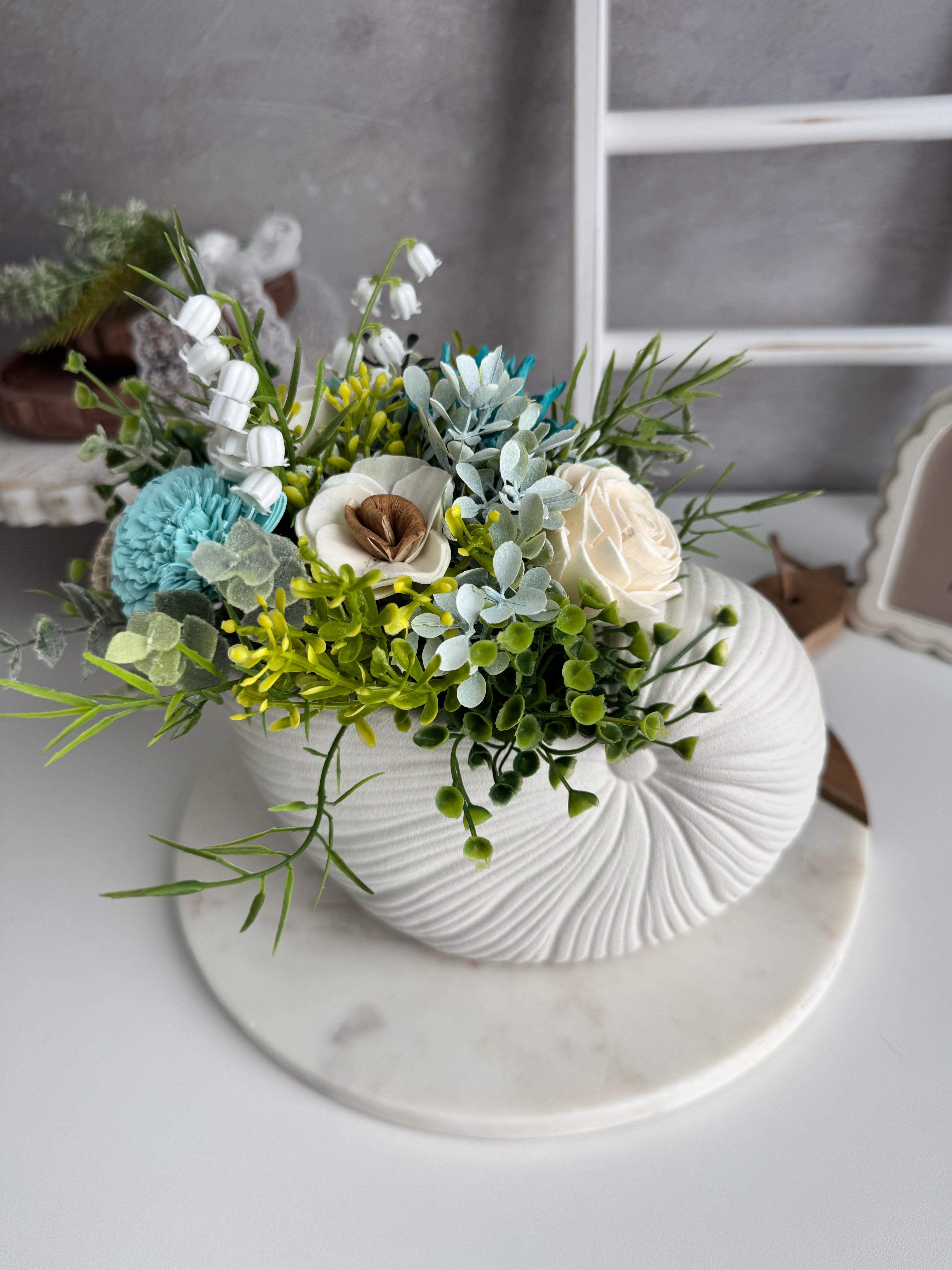Ocean Shell Design - Sola Wood Flowers | Handcrafted in Austin, TX by Sola Flower Sam