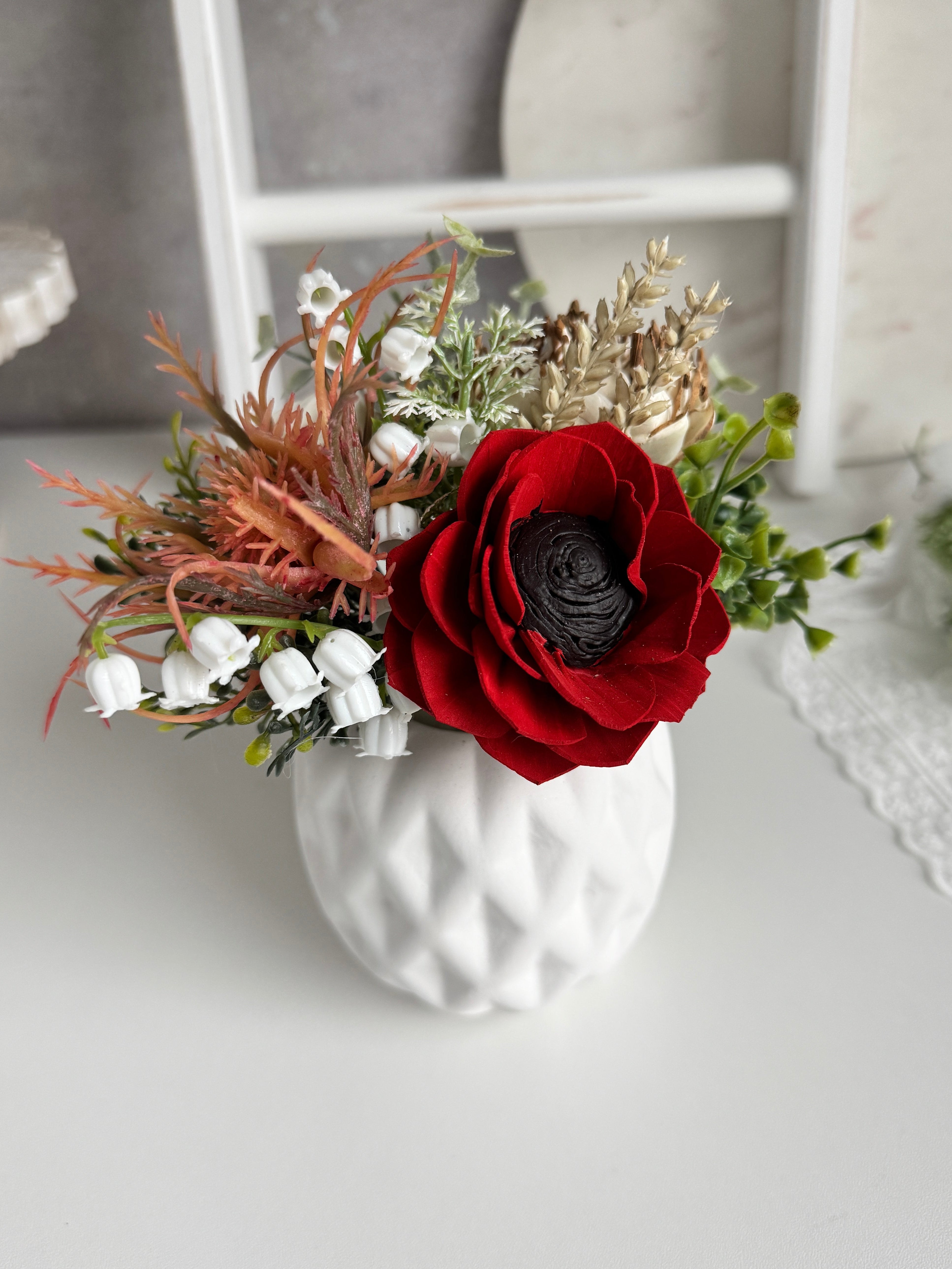 Red Poppy Sola Wood Flower Mini - Sola Wood Flowers | Handcrafted in Austin, TX by Sola Flower Sam