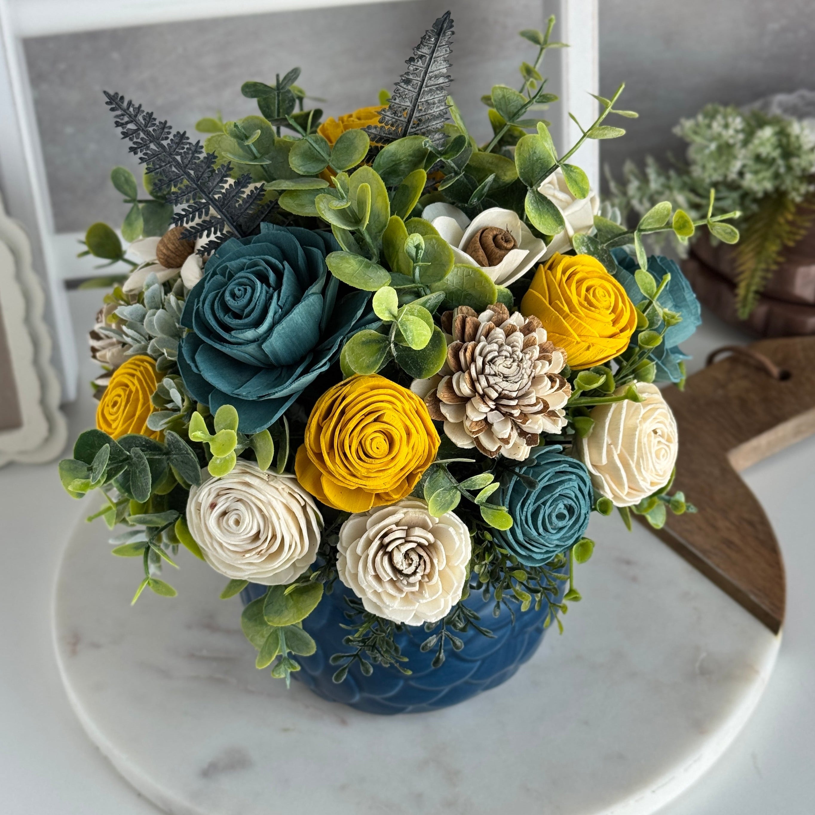 Rosalie Owl Wood Flower Design - Sola Wood Flowers | Handcrafted in Austin, TX by Sola Flower Sam