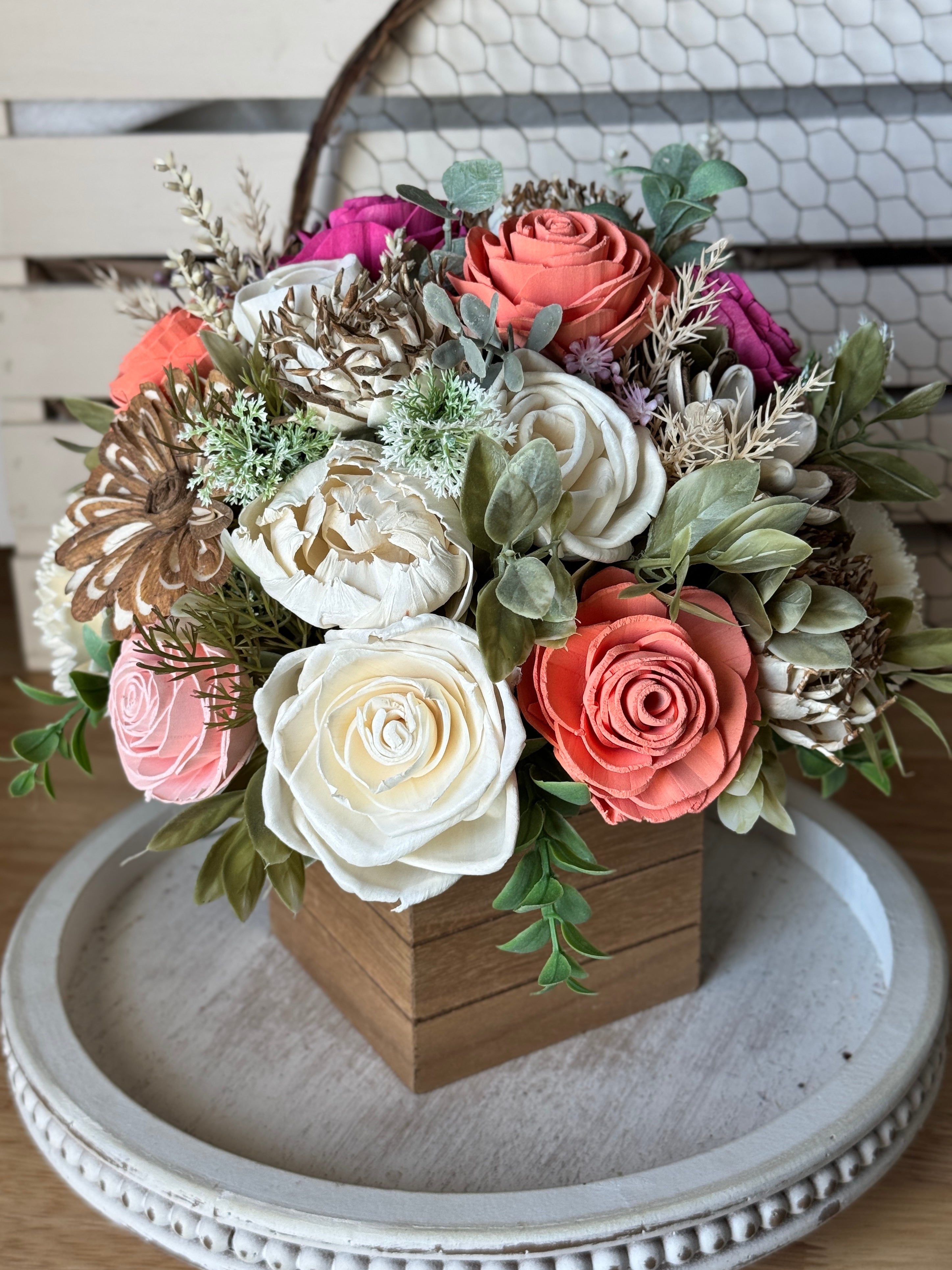 Roxie - 10x10'' Design - Sola Wood Flowers | Handcrafted in Austin, TX by Sola Flower Sam