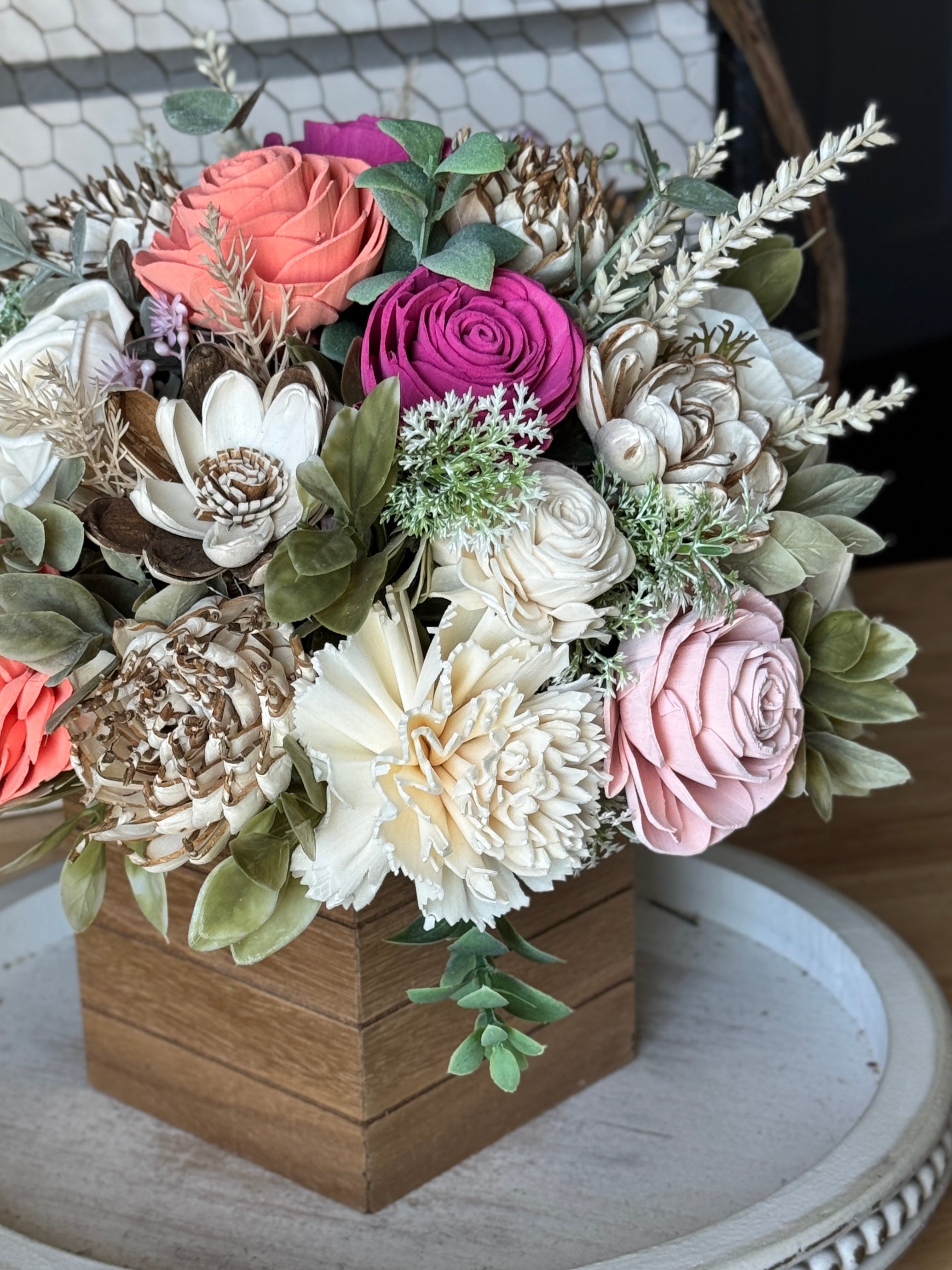 Roxie - 10x10'' Design - Sola Wood Flowers | Handcrafted in Austin, TX by Sola Flower Sam