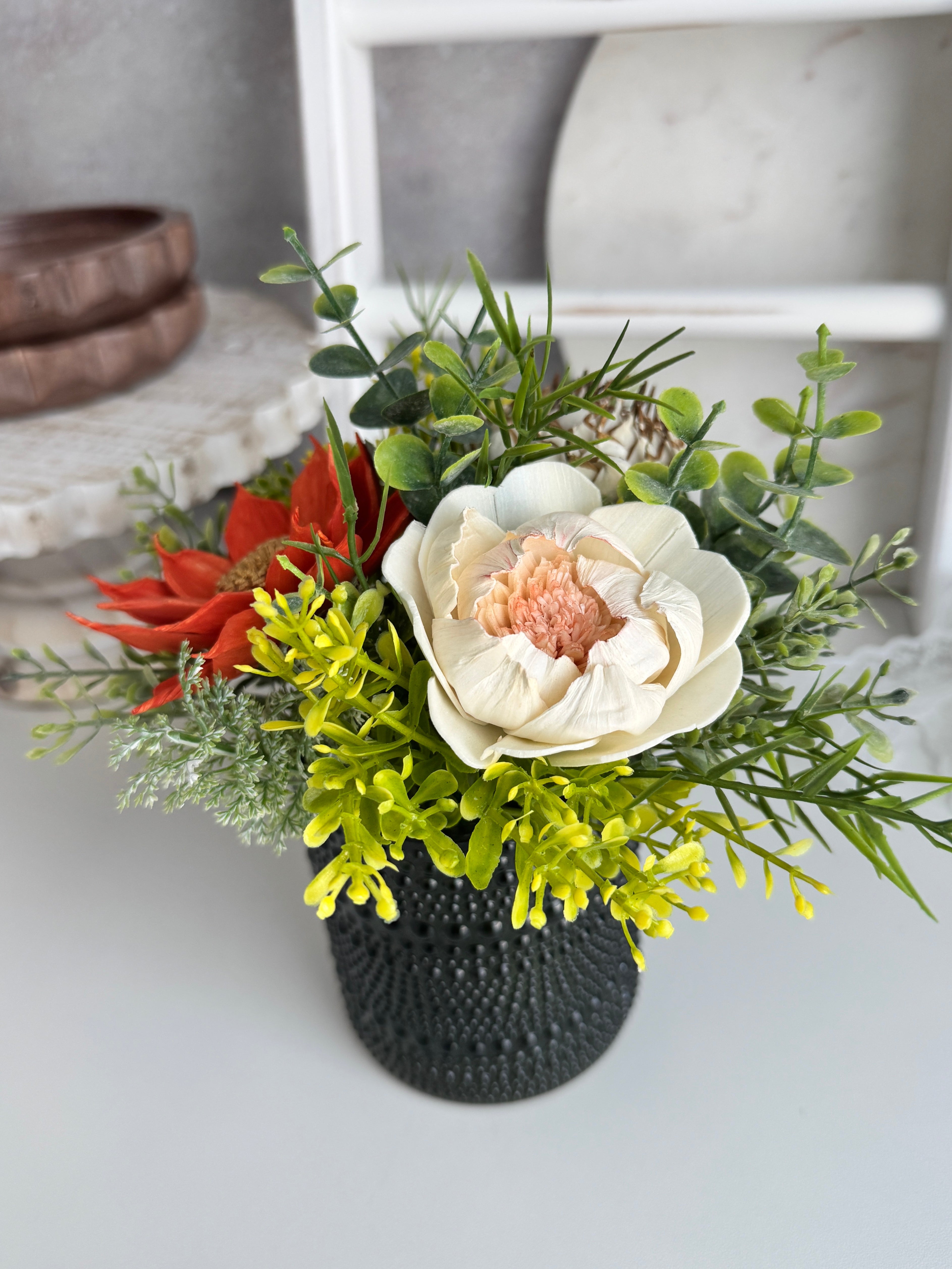 Starburst Sola Wood Flower Design – Small Elegant Planter - Sola Wood Flowers | Handcrafted in Austin, TX by Sola Flower Sam