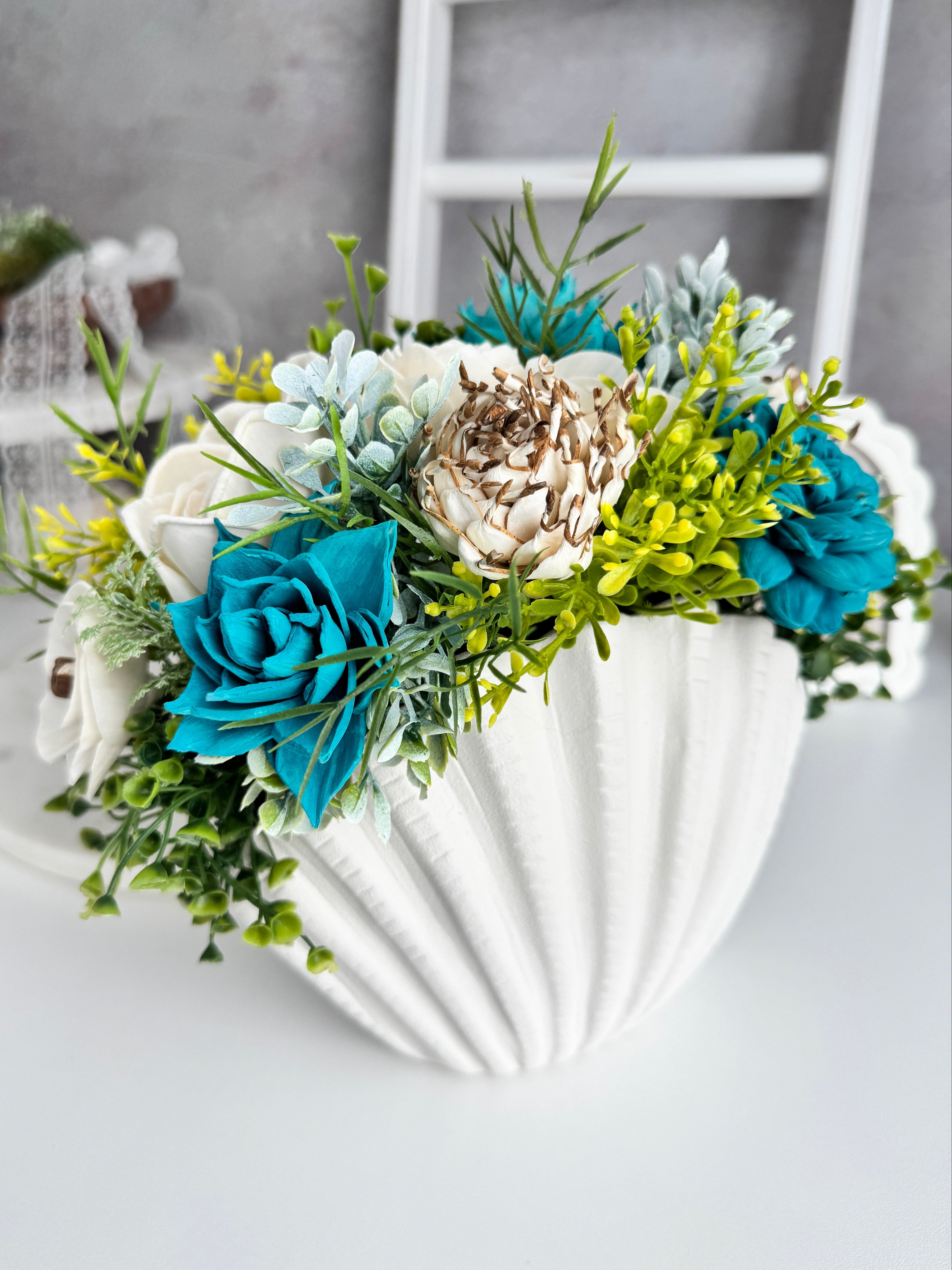 MEDULLA W102 FLOWER & R102 OCEAN セット Ocean Themed Sola Wood Decor | Beach Inspired