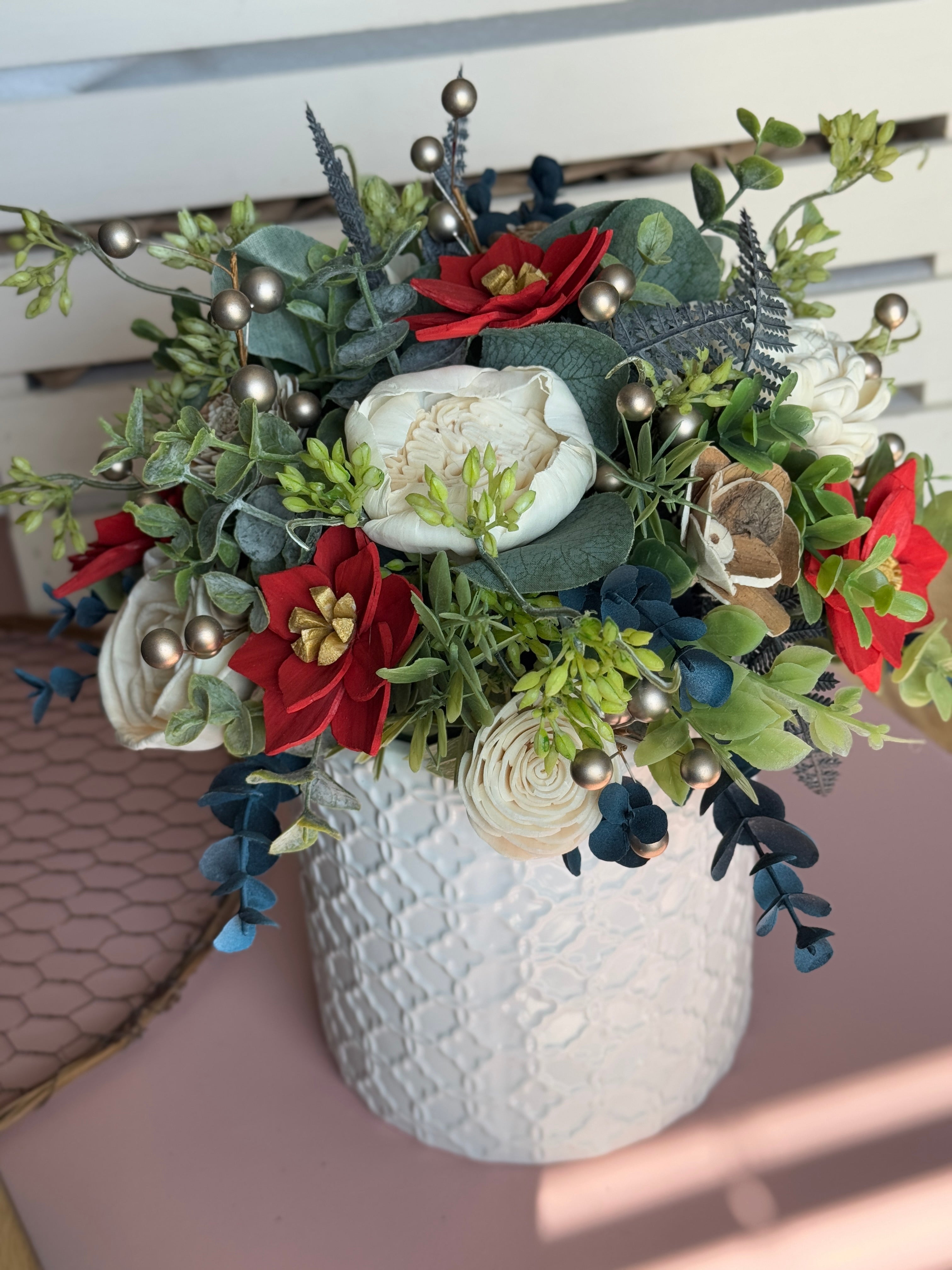 Winter Wonderland Farmhouse - Sola Wood Flowers | Handcrafted in Austin, TX by Sola Flower Sam