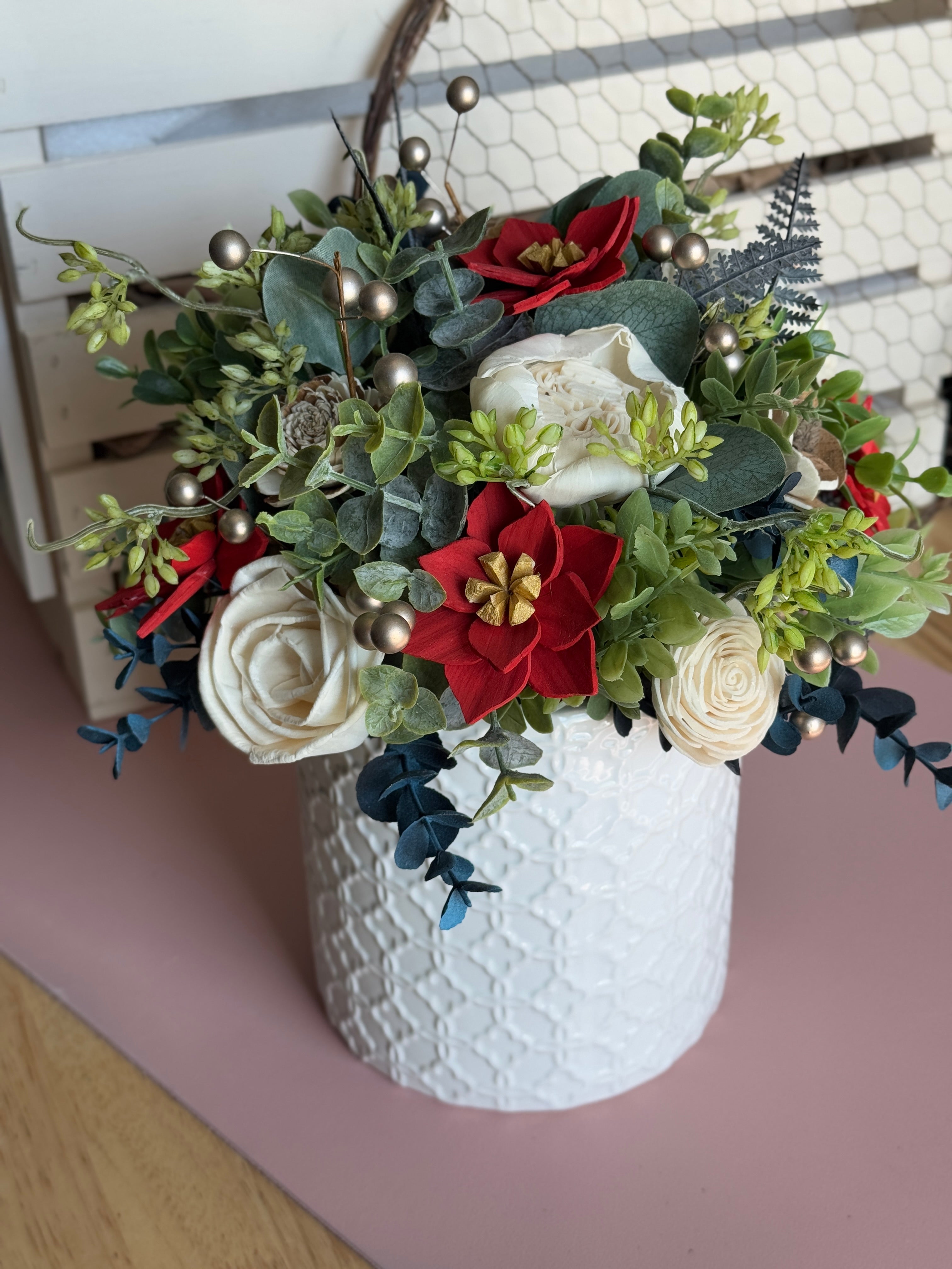 Winter Wonderland Farmhouse - Sola Wood Flowers | Handcrafted in Austin, TX by Sola Flower Sam