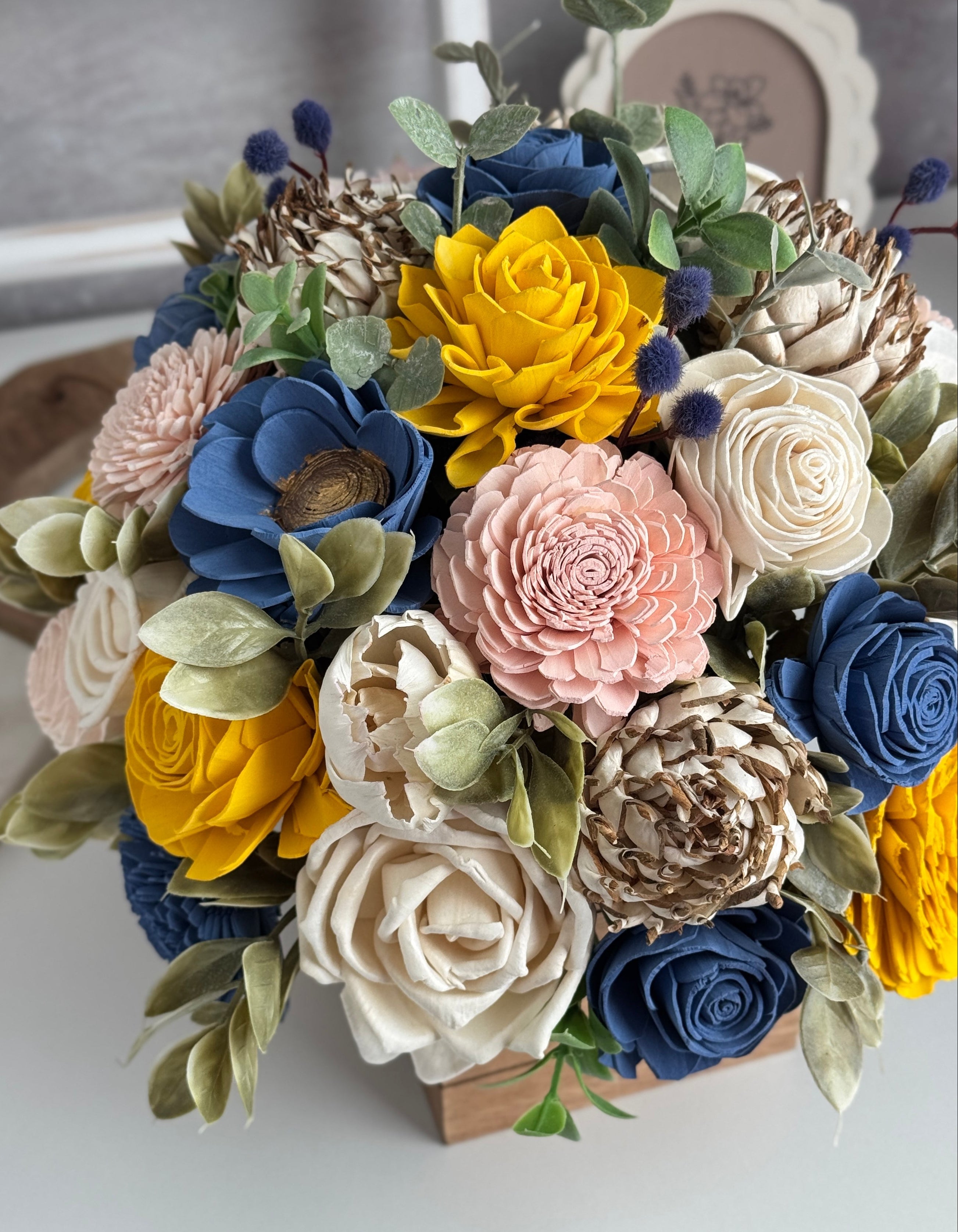 Wooden Planter - 10x10" Design | Darby - Sola Wood Flowers | Handcrafted in Austin, TX by Sola Flower Sam