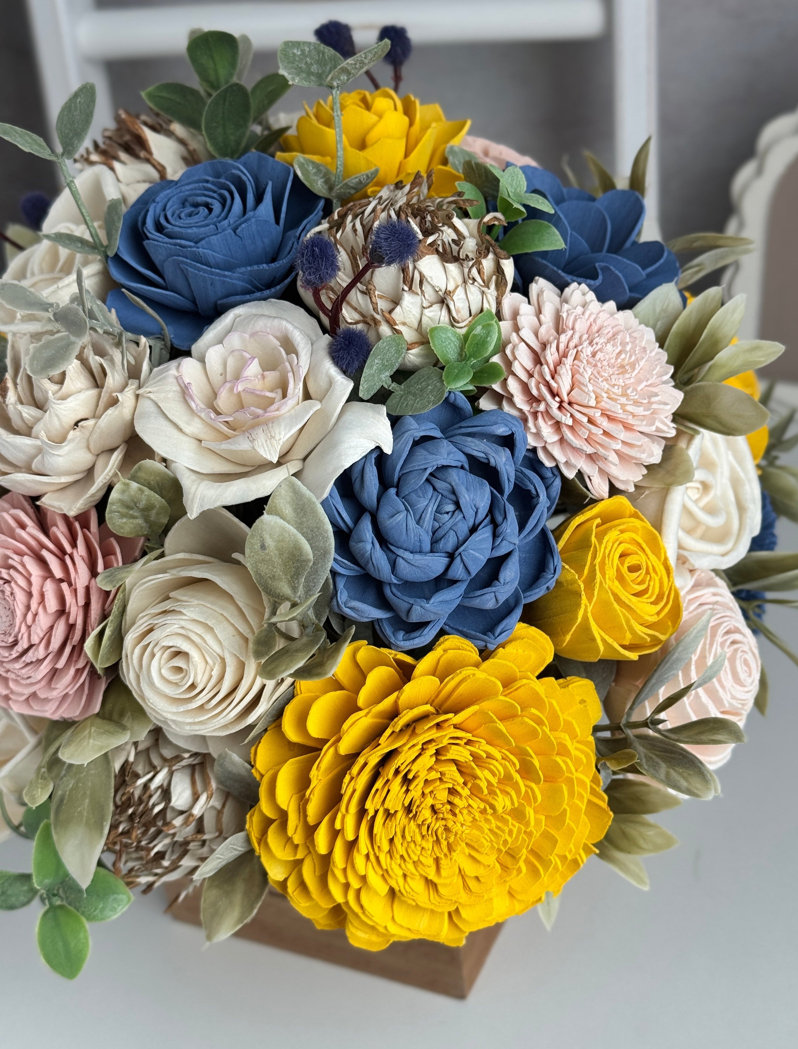 Wooden Planter - 10x10" Design | Darby - Sola Wood Flowers | Handcrafted in Austin, TX by Sola Flower Sam